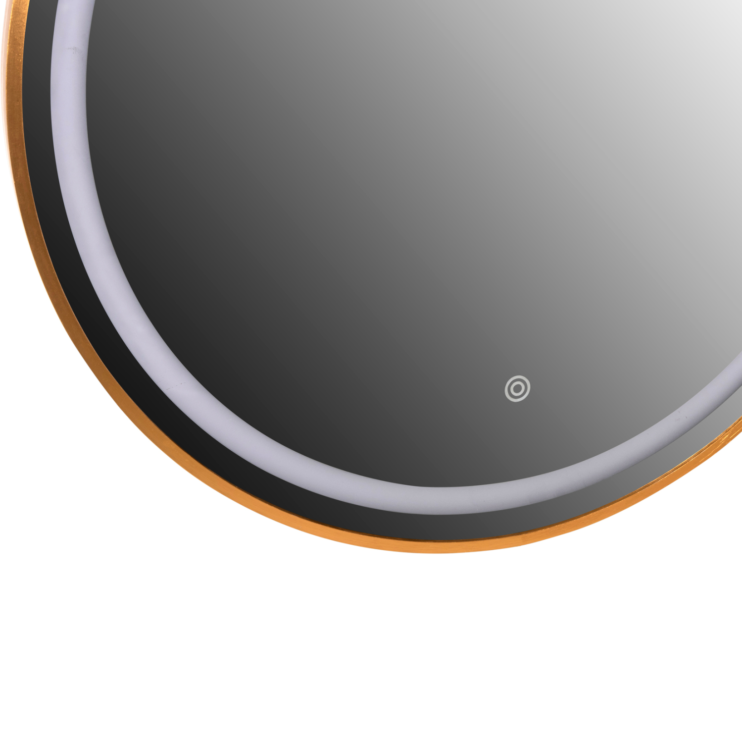 ΚΑΘΡΕΠΤΗΣ ΤΟΙΧΟΥ ΣΤΡΟΓΓΥΛΟΣ HM9580.30 ΑΛΟΥΜΙΝΙΟ ΣΕ ΧΡΥΣΟ-ΦΩΤΙΣΜΟΣ LED Φ60x3εκ. - Image 4