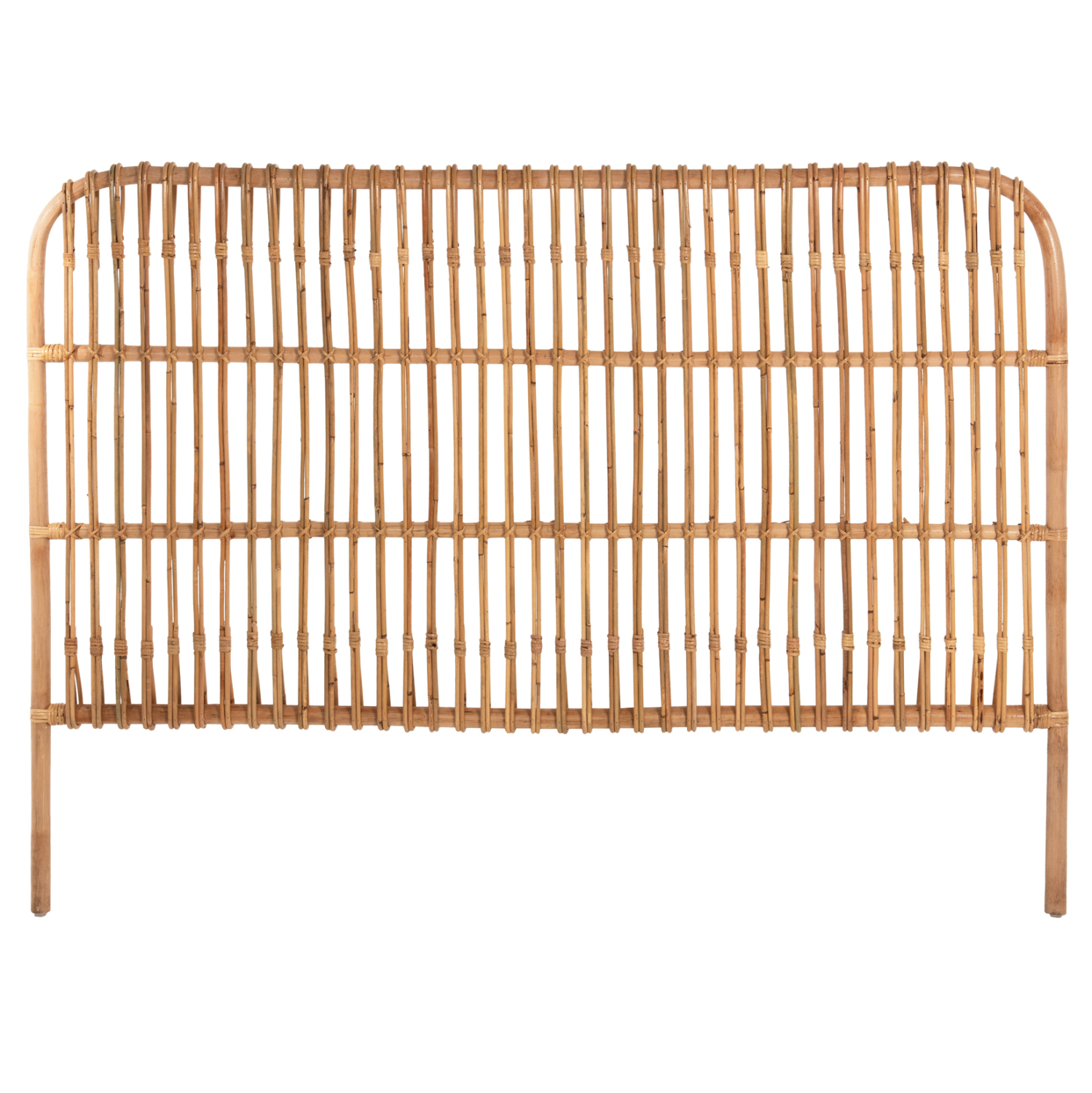 ΚΕΦΑΛΑΡΙ ΚΡΕΒΑΤΙΟΥ MERMA HM9549 ΣΕ ΦΥΣΙΚΟ ΧΡΩΜΑ RATTAN 165x5x121Yεκ. - Image 3