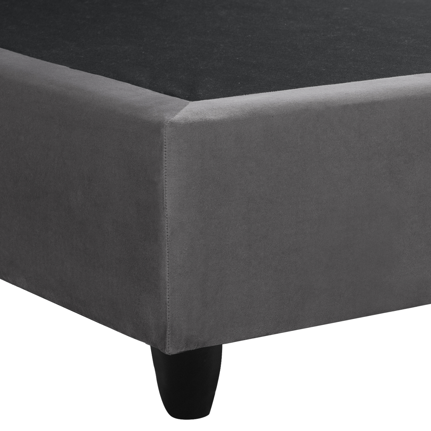 ΚΡΕΒΑΤΙ MALENA ΑΠΟ ΓΚΡΙ ΒΕΛΟΥΔΟ HM638.10 ΓΙΑ ΣΤΡΩΜΑ 150x200 εκ. - Image 5