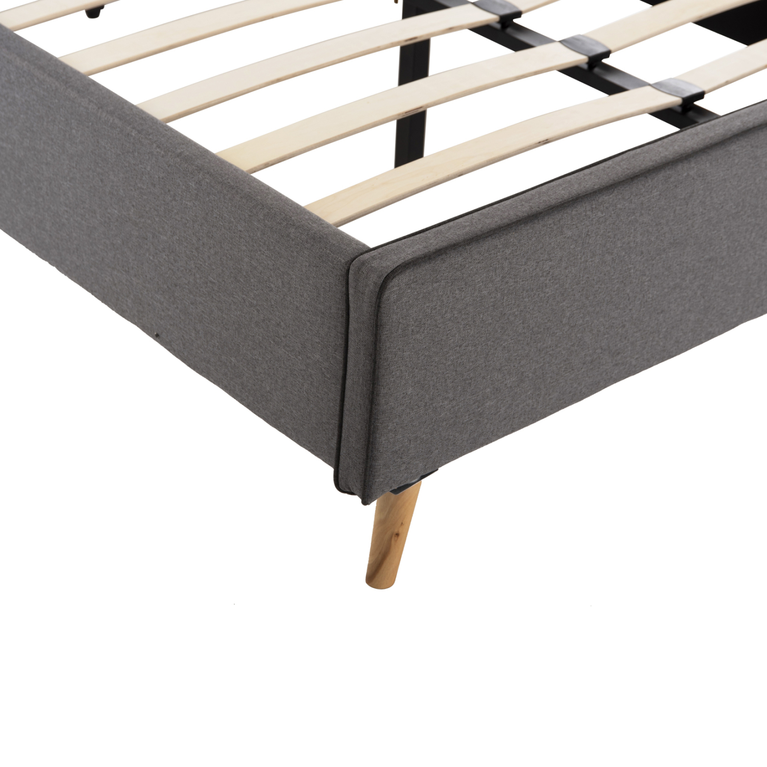 ΚΡΕΒΑΤΙ MAYLIN ΑΠΟ ΓΚΡΙ ΥΦΑΣΜΑ & ΣΚ. ΓΚΡΙ ΡΕΛΙ HM598.10 ΓΙΑ ΣΤΡΩΜΑ 120x200 EK. - Image 5