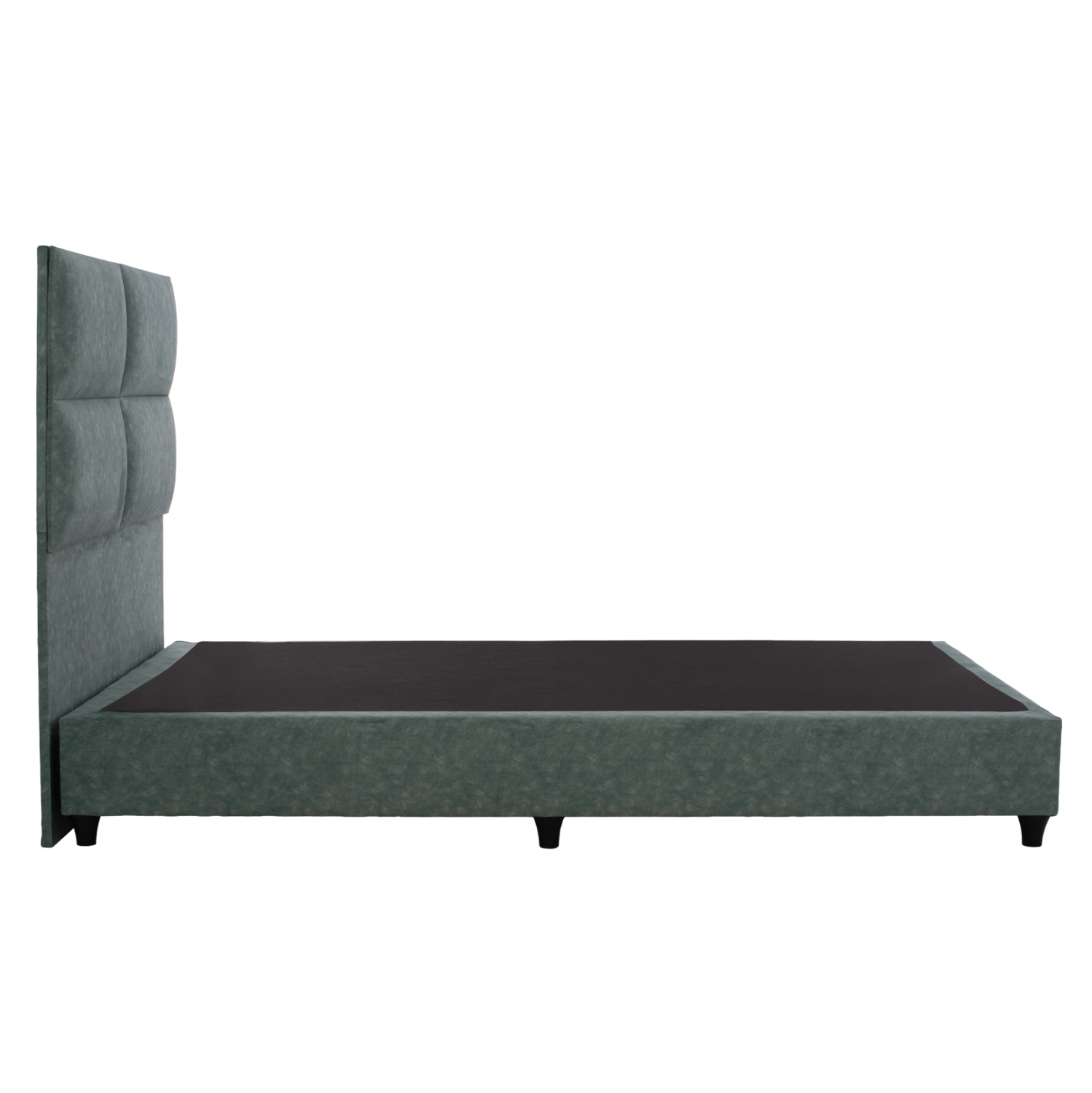 ΚΡΕΒΑΤΙ MILO ΑΠΟ ΠΡΑΣΙΝΟ ΥΦΑΣΜΑ τύπου NUBUCK HM646.27 ΓΙΑ ΣΤΡΩΜΑ 120x200 εκ. - Image 4