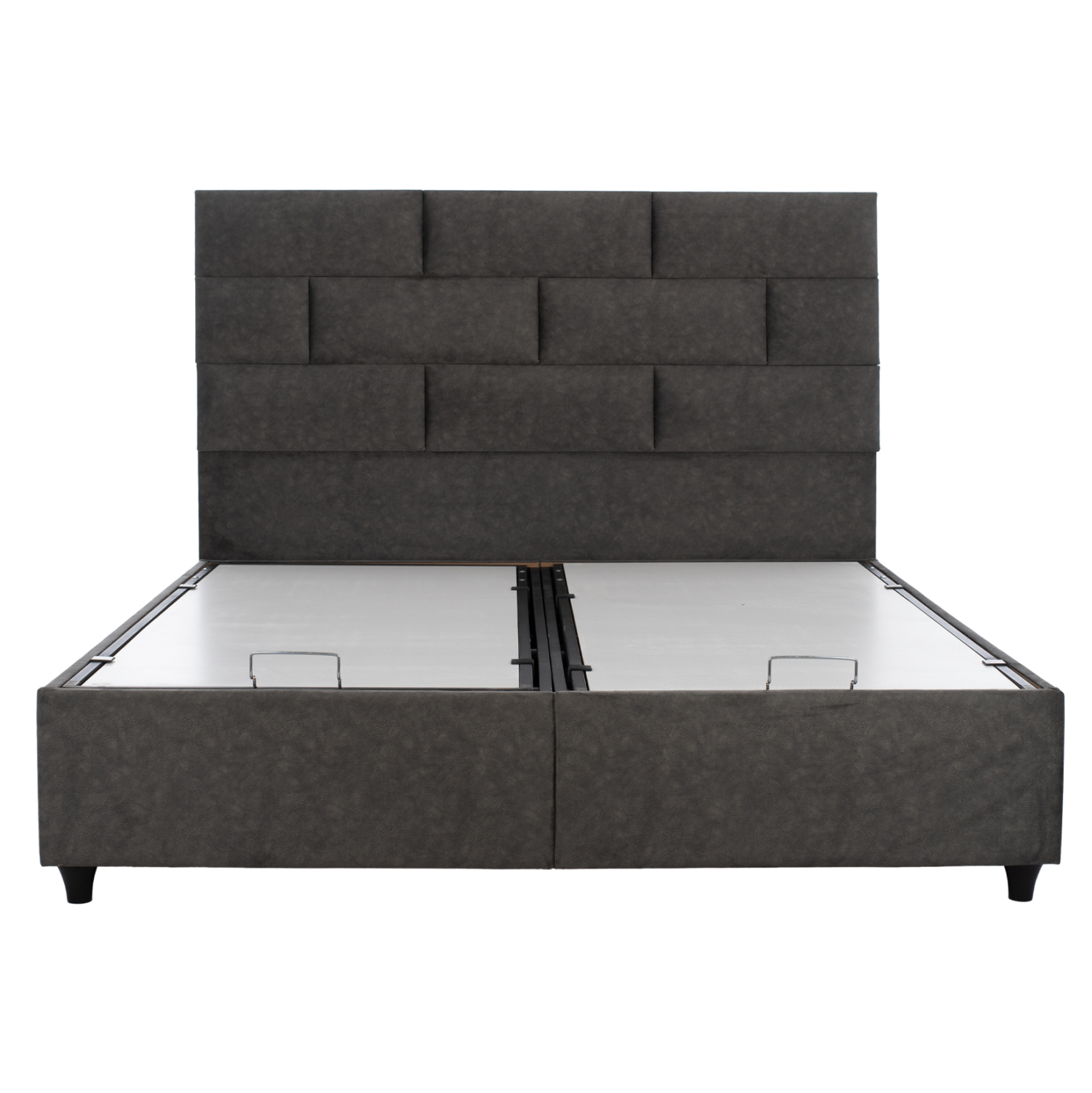 ΚΡΕΒΑΤΙ HM627.20 SOLEDAD, ΜΕ ΑΠΟΘΗΚΕΥΤΙΚΟ,ΓΚΡΙ ΥΦΑΣΜΑ, 160x200 εκ. - Image 4