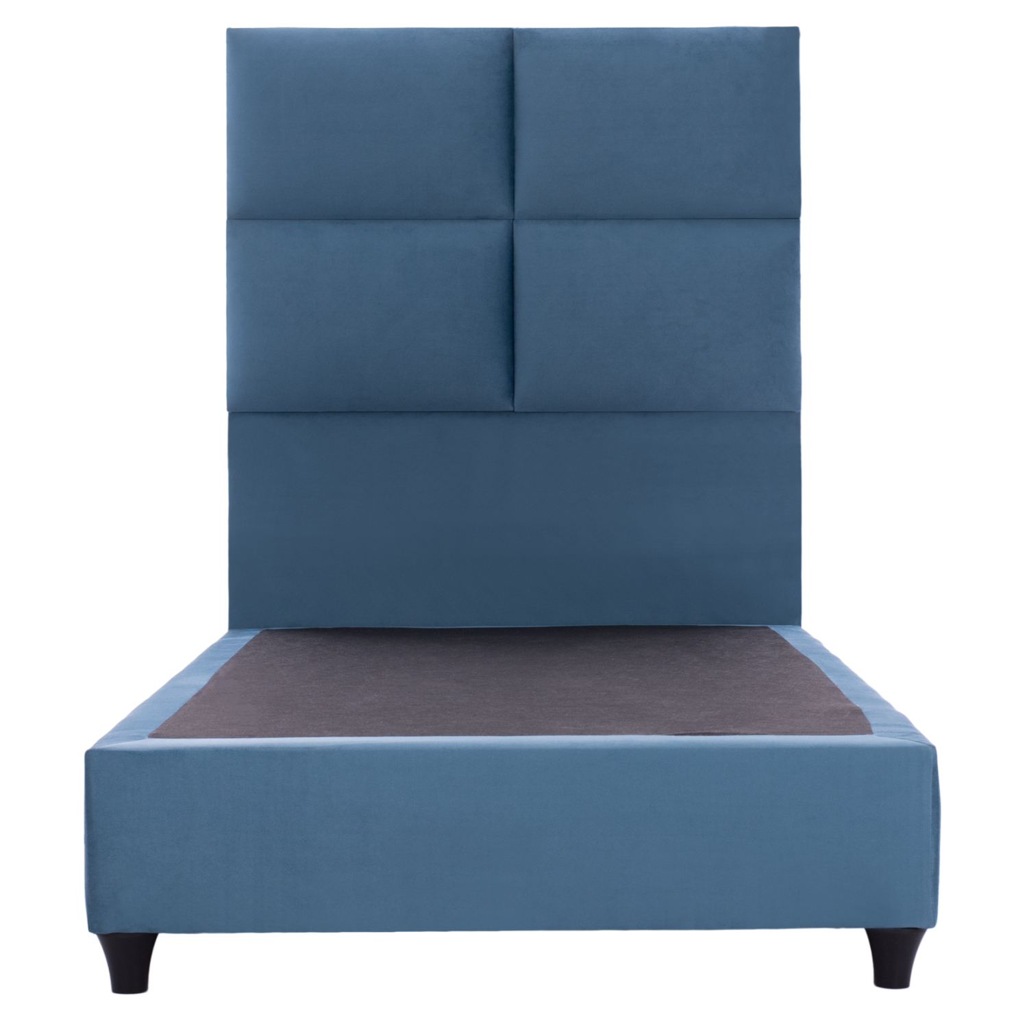 ΚΡΕΒΑΤΙ MILO ΜΠΛΕ ΒΕΛΟΥΔΟ HM652.09 ΓΙΑ ΣΤΡΩΜΑ 90x200 εκ. - Image 3