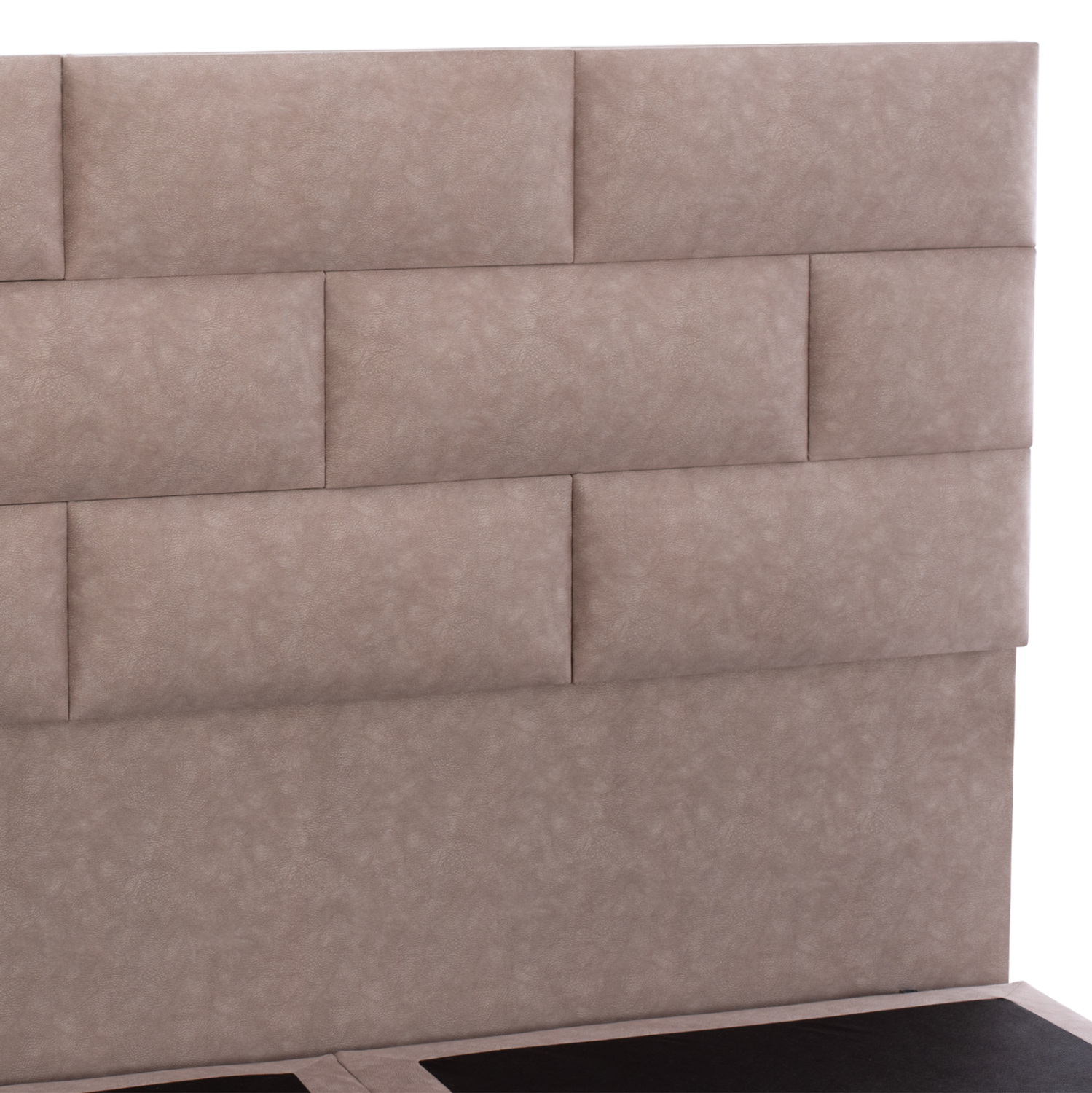 ΚΡΕΒΑΤΙ SOLEDAD ΜΠΕΖ HM644.22 ΓΙΑ ΣΤΡΩΜΑ 150x200 εκ. - Image 5