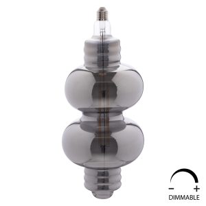 ΛΑΜΠΤΗΡΑΣ LED FILAMENT 8W E27 3000K SMOKE COLOR DIMMABLE HM4053.03