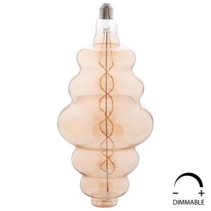 ΛΑΜΠΤΗΡΑΣ LED FILAMENT 8W E27 3000K GOLD COLOR DIMMABLE HM4056.02