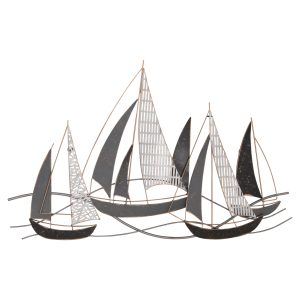 ΜΕΤΑΛΛΙΚΟ ΔΙΑΚΟΣΜΗΤΙΚΟ ΤΟΙΧΟΥ HM7160 ΑΝΘΡΑΚΙ ΛΕΥΚΟ ΧΡΥΣΟ 92x3x56Y εκ.