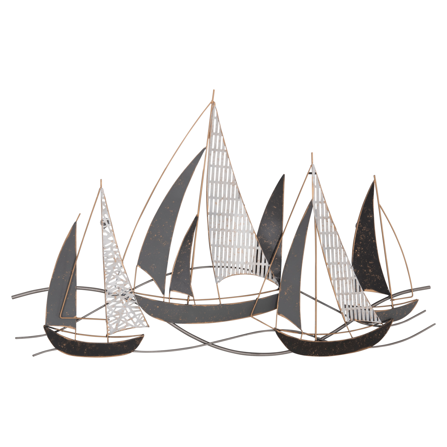 ΜΕΤΑΛΛΙΚΟ ΔΙΑΚΟΣΜΗΤΙΚΟ ΤΟΙΧΟΥ HM7160 ΑΝΘΡΑΚΙ ΛΕΥΚΟ ΧΡΥΣΟ 92x3x56Y εκ.