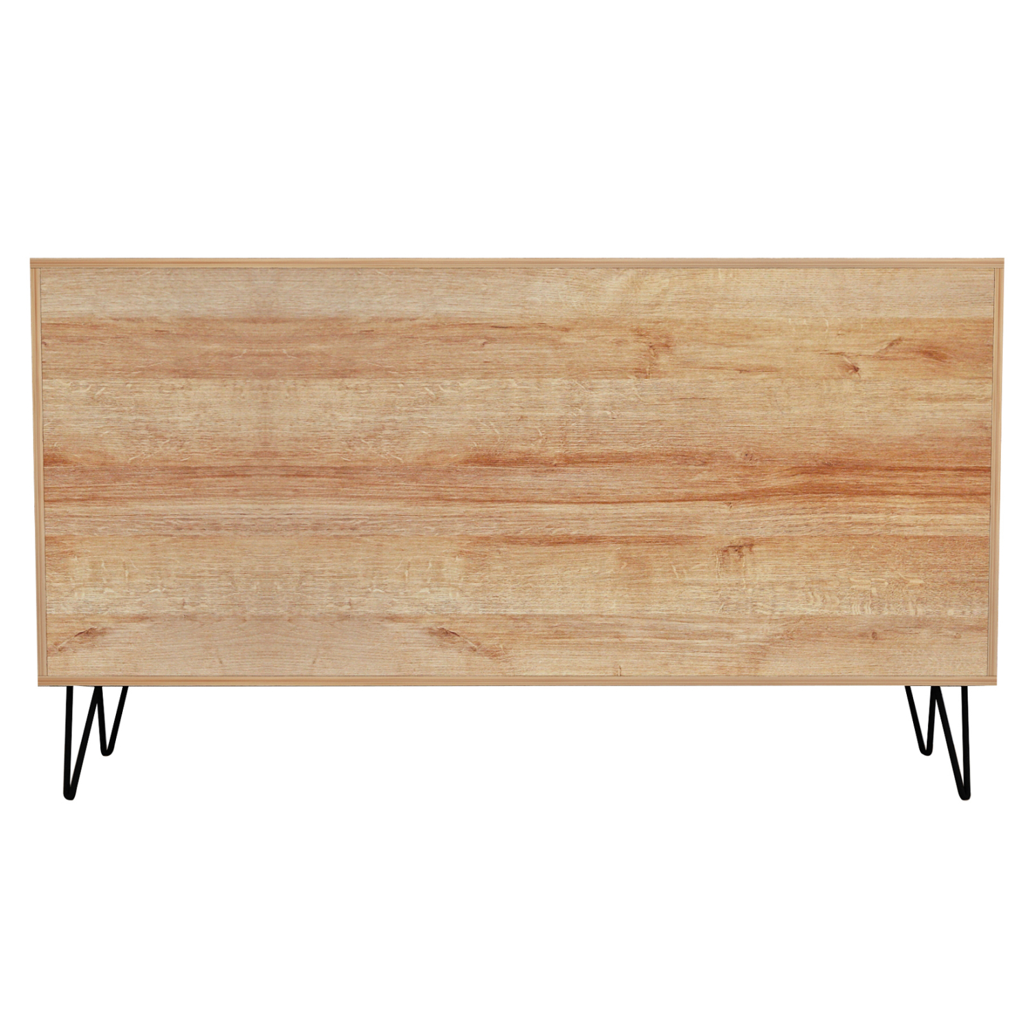 ΜΠΟΥΦΕΣ CABRON HM8874.11 ΜΕΛΑΜΙΝΗ ΣΕ ΦΥΣΙΚΟ-ΑΝΘΡΑΚΙ-ΜΑΥΡΑ ΜΕΤΑΛ.ΠΟΔΙΑ 142X40X83Υεκ. - Image 4