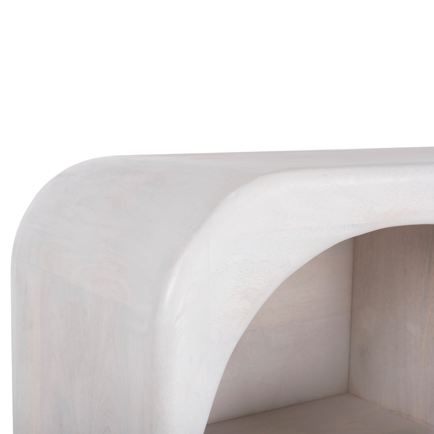 ΜΠΟΥΦΕΣ HANDYR HM9705 ΜΑΣΙΦ ΞΥΛΟ MANGO ΣΕ ΛΕΥΚΟ ΧΡΩΜΑ 165x35x75Yεκ. - Image 5