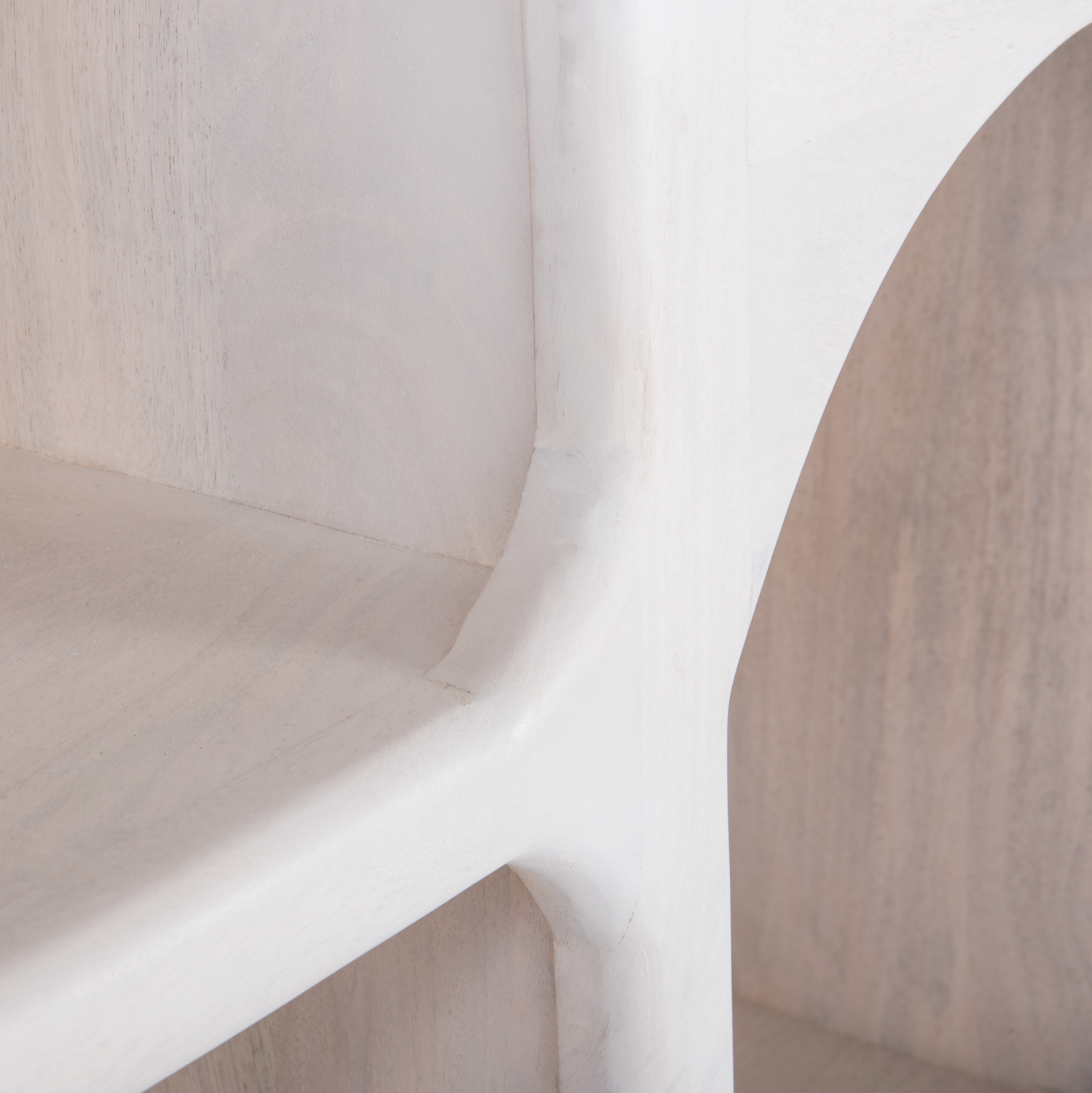 ΜΠΟΥΦΕΣ HANDYR HM9705 ΜΑΣΙΦ ΞΥΛΟ MANGO ΣΕ ΛΕΥΚΟ ΧΡΩΜΑ 165x35x75Yεκ. - Image 6