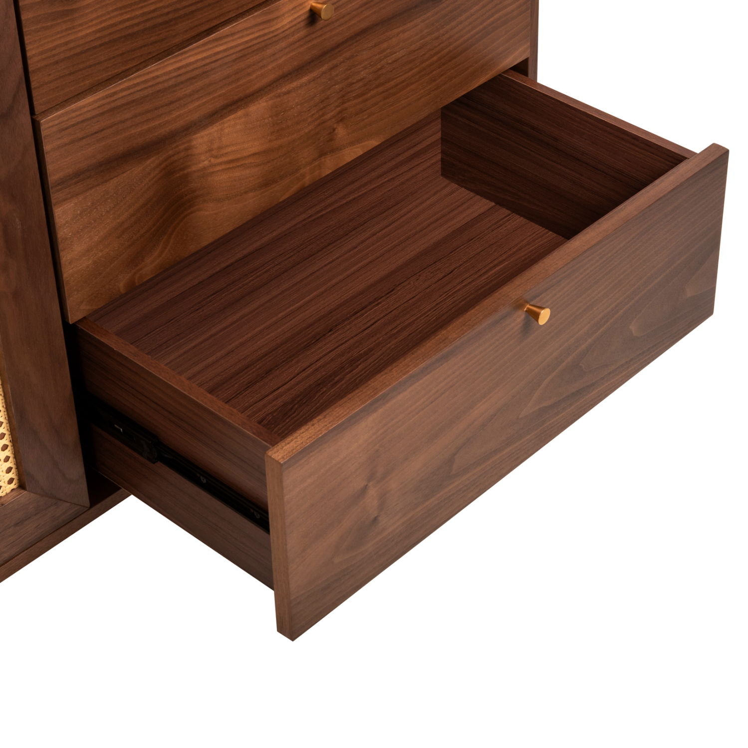 ΜΠΟΥΦΕΣ MEEN HM9735 MDF ΜΕ ΦΥΣΙΚΟ ΚΑΠΛΑΜΑ ΚΑΡΥΔΙΑΣ-ΧΡΥΣΑ ΜΕΤΑΛΛΙΚΑ ΠΟΔΙΑ 150x40x80Υεκ - Image 7