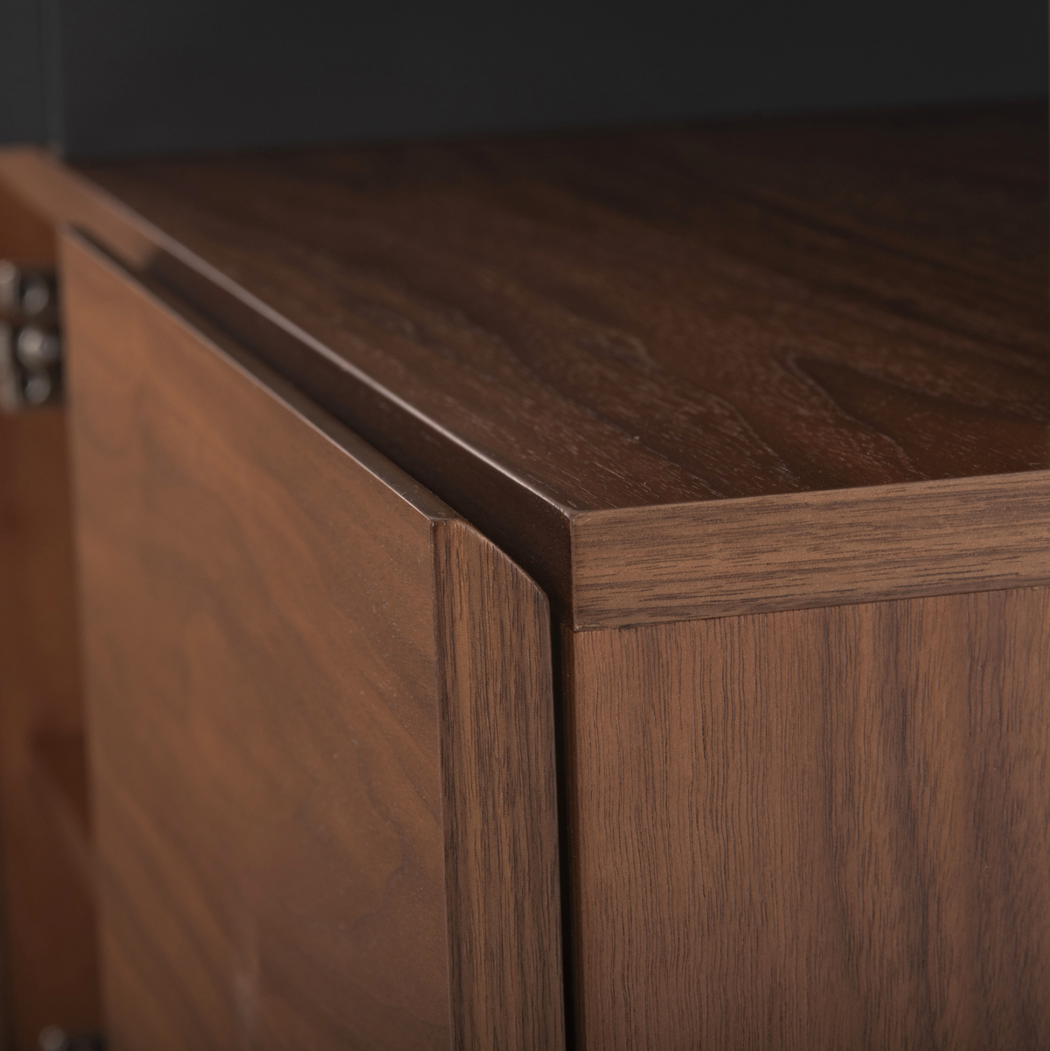 ΜΠΟΥΦΕΣ PREDA HM9747 MDF ΜΕ ΚΑΡΥΔΙ & ΣΚΟΥΡΟ ΓΚΡΙ ΚΑΠΛΑΜΑ 167x28-40x80Υεκ. - Image 7