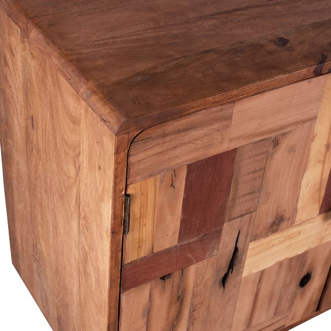 ΜΠΟΥΦΕΣ HM8382 JAIDA ΑΠΟ ΞΥΛΟ MANGO & ΜΕΤΑΛΛΙΚΑ ΠΟΔΙΑ 140Χ40Χ80ΕΚ - Image 4