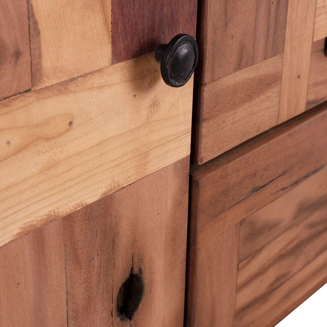 ΜΠΟΥΦΕΣ HM8382 JAIDA ΑΠΟ ΞΥΛΟ MANGO & ΜΕΤΑΛΛΙΚΑ ΠΟΔΙΑ 140Χ40Χ80ΕΚ - Image 5