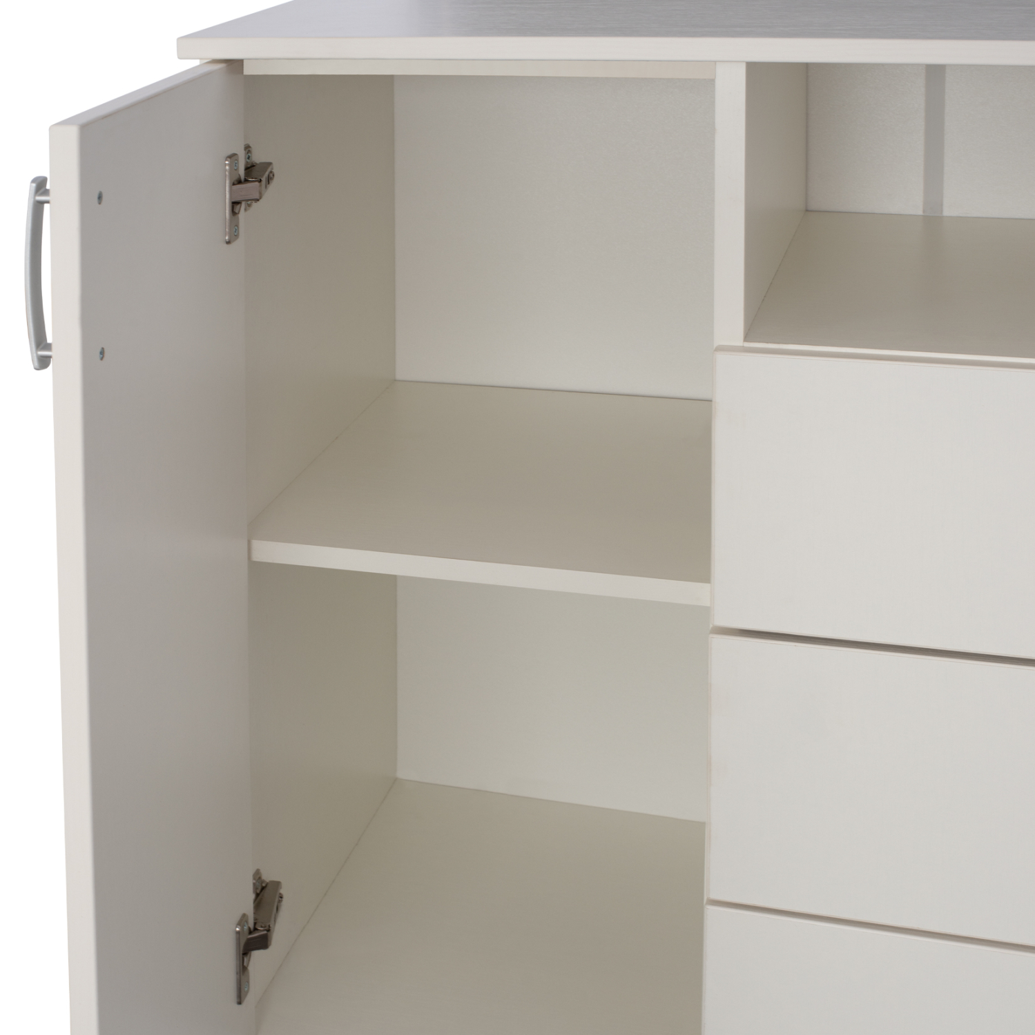 ΜΠΟΥΦΕΣ ΜΕ 2 ΝΤΟΥΛΑΠΙΑ Κ 3 ΣΥΡΤΑΡΙΑ ADLER ΛΕΥΚΟΣ HM2430.03 120X45X85Y εκ. - Image 5