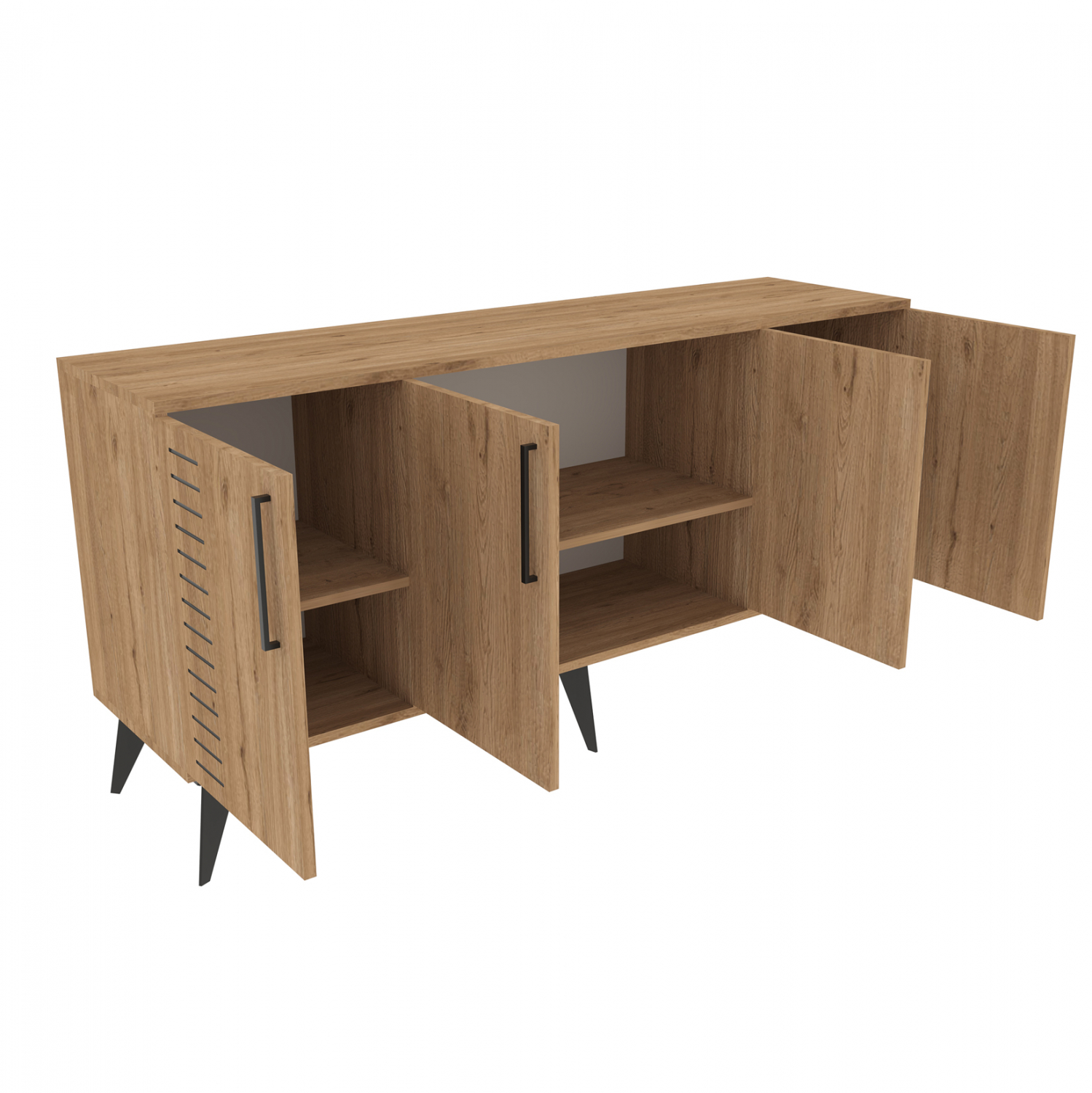 ΜΠΟΥΦΕΣ ΣΕ ΦΥΣΙΚΟ ΧΡΩΜΑ HM9252.01 160x41x79 εκ. - Image 7