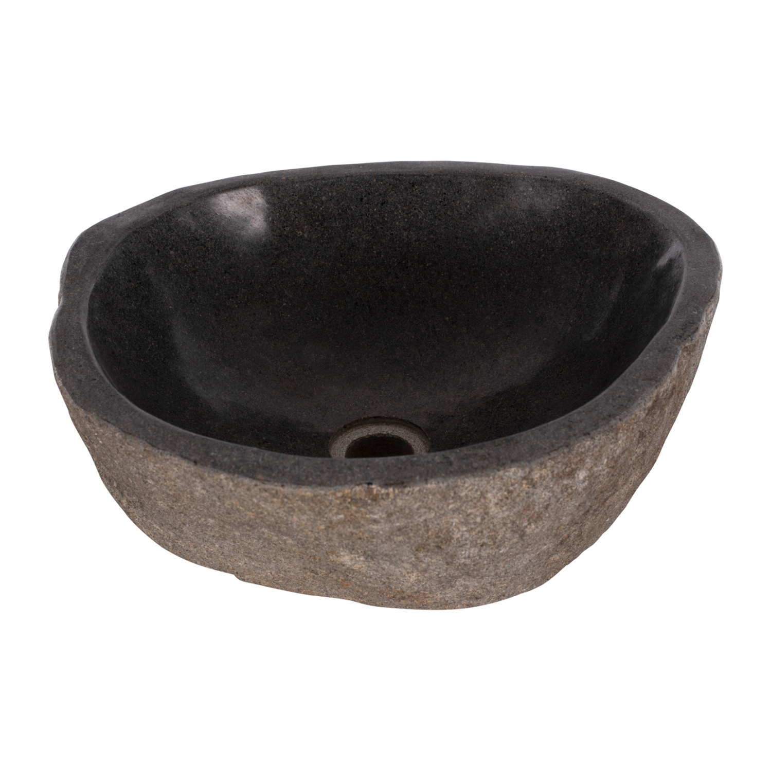 ΝΙΠΤΗΡΑΣ STONE SINK ΛΑΞΕΥΜΕΝΗ ΠΕΤΡΑ ΓΚΡΙ ΧΡΩΜΑ 40x40x20Yεκ.HM7807 - Image 4