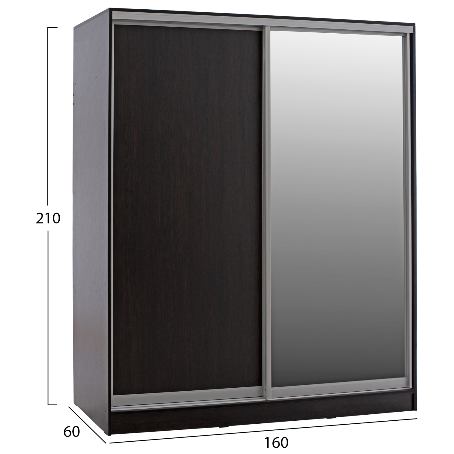 ΝΤΟΥΛΑΠΑ ΔΙΦΥΛΛΗ ADLER ΣΥΡΟΜΕΝΗ ΜΕ ΚΑΘΡΕΠΤΗ ΒΕΓΓΕ HM2434.02 160x60x210 εκ. - Image 2