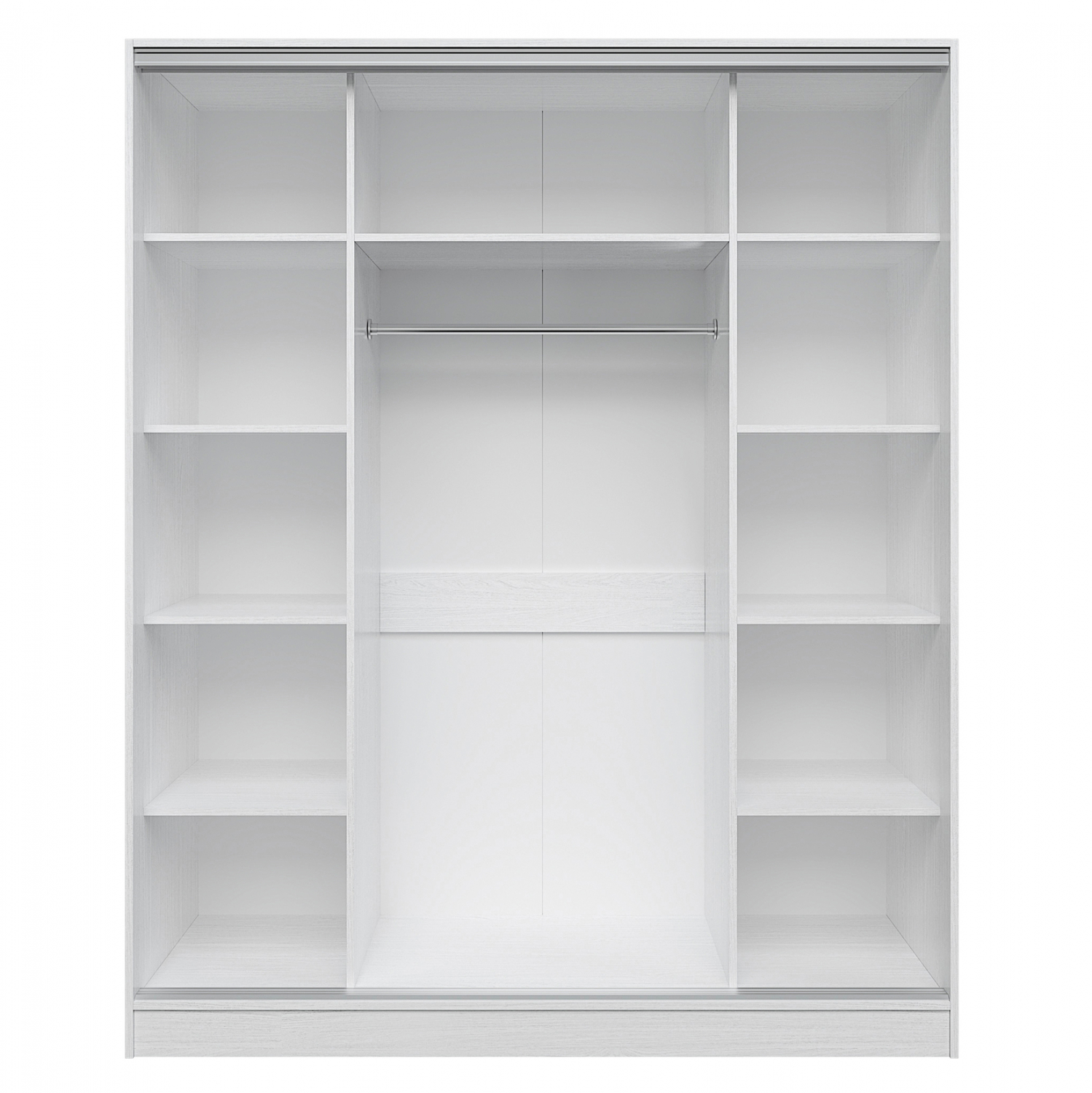 ΝΤΟΥΛΑΠΑ ΣΥΡΟΜΕΝΗ ADLER ΜΕΛΑΜΙΝΗΣ ΛΕΥΚΗ ΜΕ ΚΑΘΡΕΦΤΗ 3ΦΥΛΛΗ HM2461.03 183x60x220 εκ. - Image 3