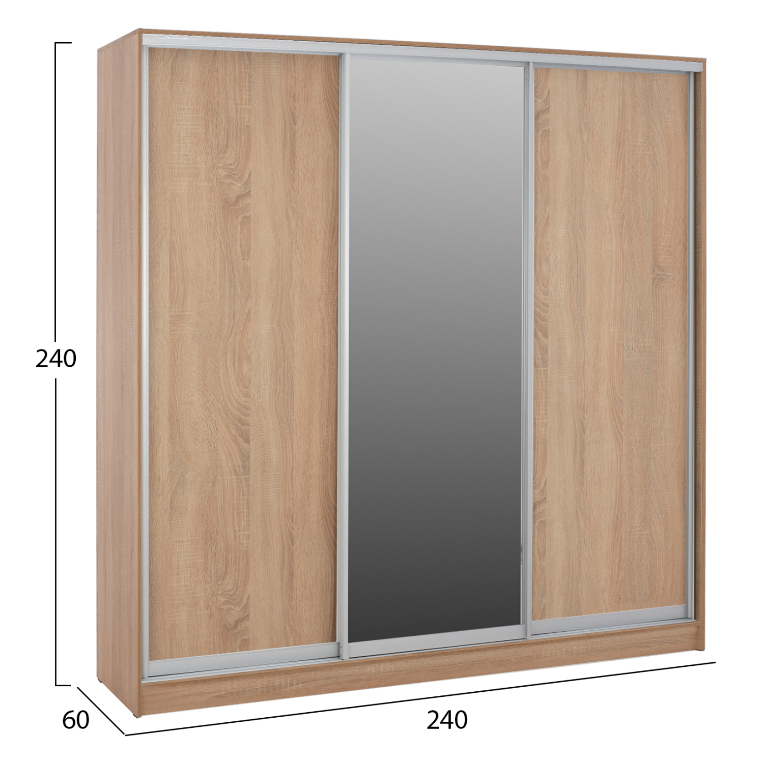 ΝΤΟΥΛΑΠΑ ΣΥΡΟΜΕΝΗ ΜΕΛΑΜΙΝΗΣ SONAMA ΜΕ ΚΑΘΡΕΦΤΗ 3ΦΥΛΛΗ HM2462.01 240x240x60 εκ. - Image 2