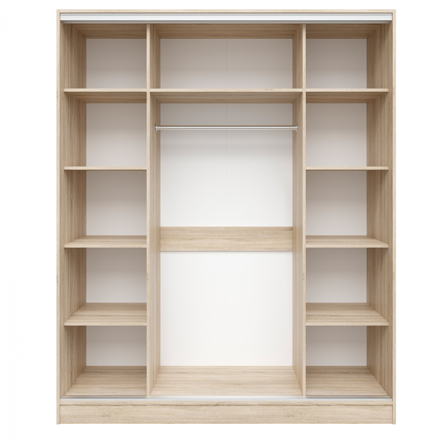 ΝΤΟΥΛΑΠΑ ΣΥΡΟΜΕΝΗ ADLER ΜΕΛΑΜΙΝΗΣ SONAMA ΜΕ ΚΑΘΡΕΦΤΗ 3ΦΥΛΛΗ HM2461.01 183x60x220 εκ. - Image 3