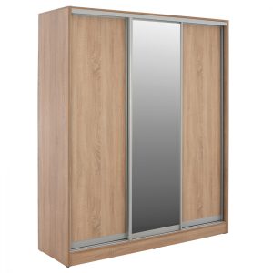 ΝΤΟΥΛΑΠΑ ΣΥΡΟΜΕΝΗ ADLER ΜΕΛΑΜΙΝΗΣ SONAMA ΜΕ ΚΑΘΡΕΦΤΗ 3ΦΥΛΛΗ HM2461.01 183x60x220 εκ.