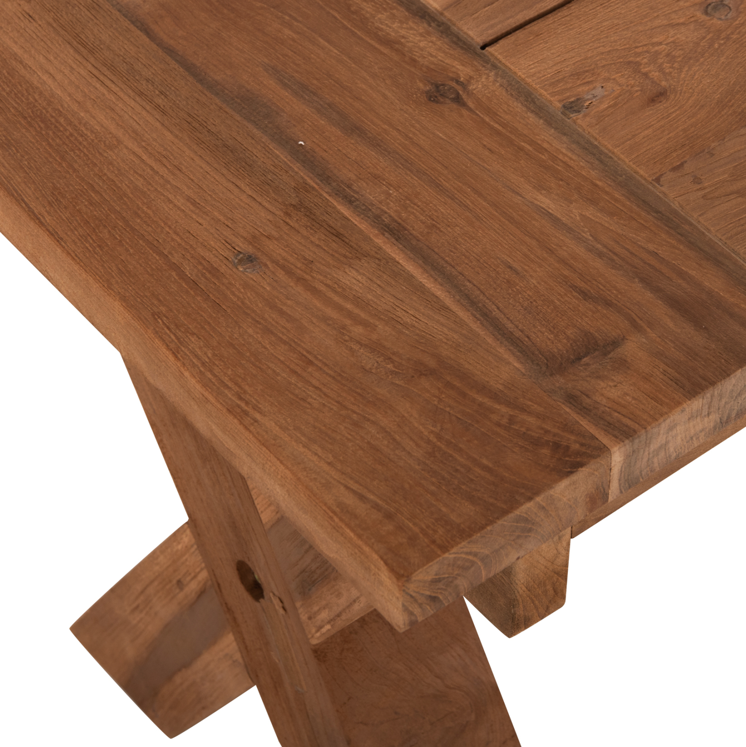 ΠΑΓΚΑΚΙ ΕΞΩΤ.ΧΩΡΟΥ HM9564 ΑΝΑΚΥΚΛΩΜΕΝΟ ΞΥΛΟ ΤΕΑΚ ΣΕ ΦΥΣΙΚΟ ΧΡΩΜΑ 220x40x45Υεκ. - Image 4