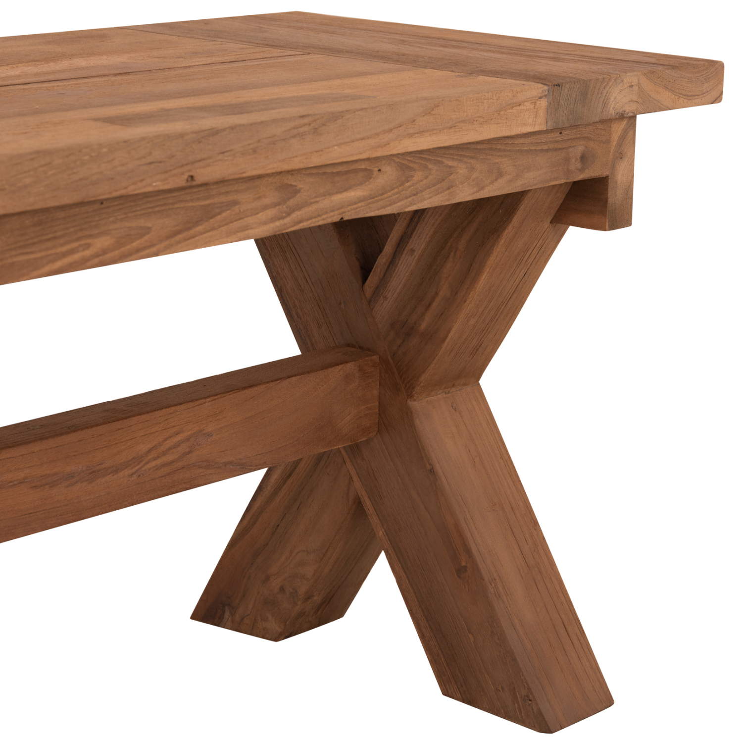 ΠΑΓΚΑΚΙ ΕΞΩΤ.ΧΩΡΟΥ HM9564 ΑΝΑΚΥΚΛΩΜΕΝΟ ΞΥΛΟ ΤΕΑΚ ΣΕ ΦΥΣΙΚΟ ΧΡΩΜΑ 220x40x45Υεκ. - Image 5