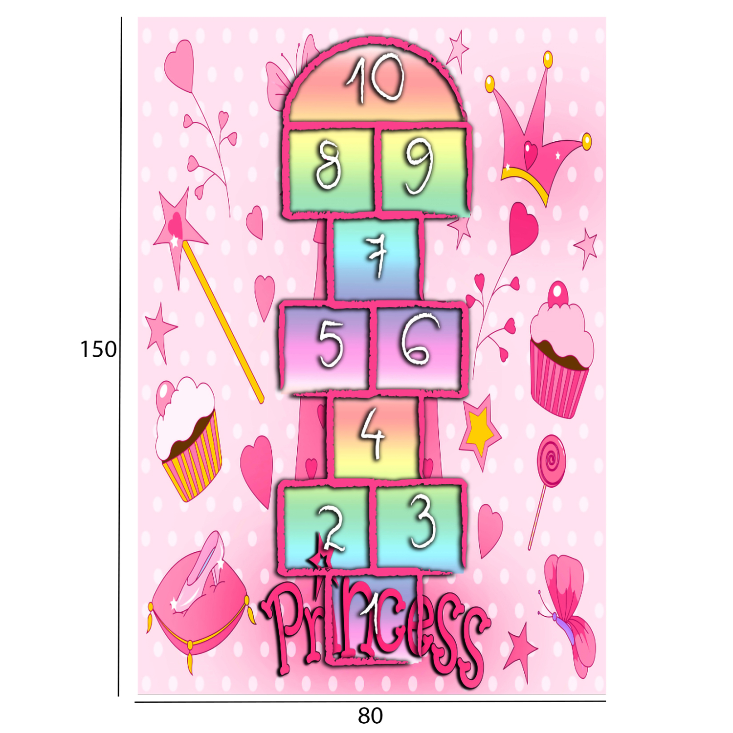 ΠΑΙΔΙΚΟ ΧΑΛΙ ΜΕ ΚΡΟΣΙΑ ΣΕΙΡΑ KIDDER HM7678.09 ΡΟΖ 80Χ150 εκ. - Image 2