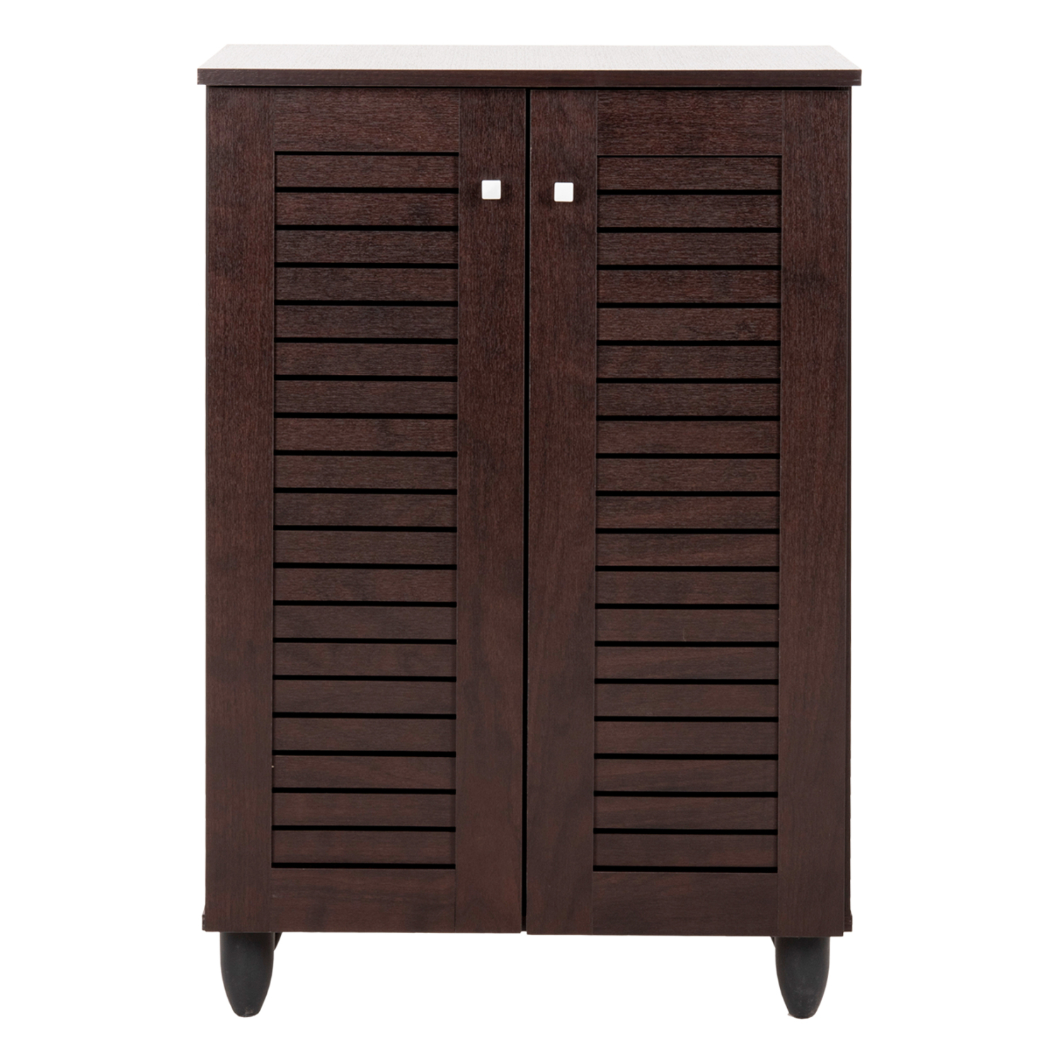 ΠΑΠΟΥΤΣΟΘΗΚΗ-ΝΤΟΥΛΑΠΑ PROLLY HM9608.01 ΜΕΛΑΜΙΝΗ WENGE-2ΠΟΡΤΕΣ-4ΡΑΦΙΑ 60x34x88Υεκ. - Image 3