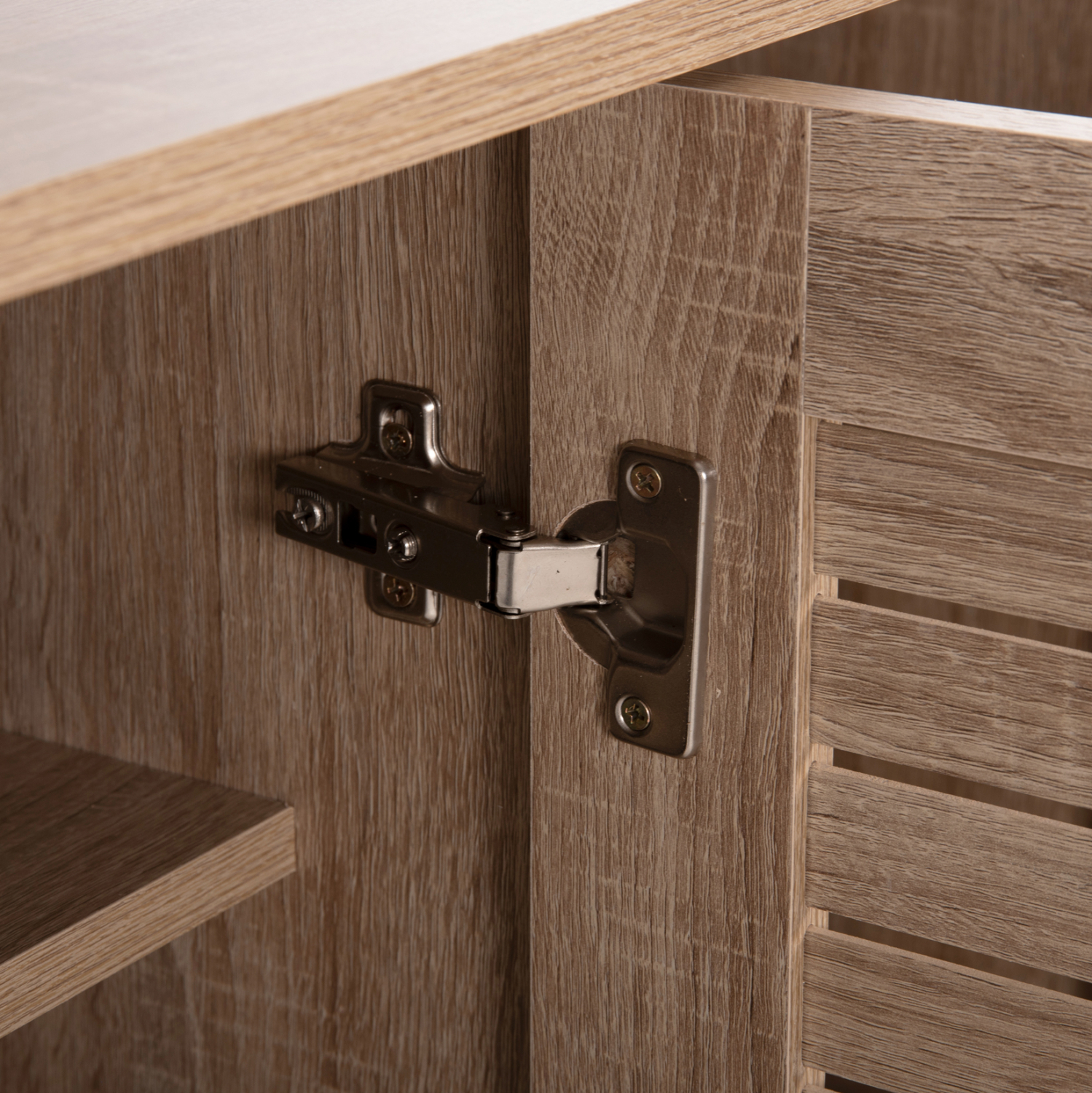 ΠΑΠΟΥΤΣΟΘΗΚΗ-ΝΤΟΥΛΑΠΑ PROLLY HM9609.02 ΜΕΛΑΜΙΝΗ SONAMΑ-3ΠΟΡΤΕΣ-4ΡΑΦΙΑ 87x32x88Υεκ. - Image 7