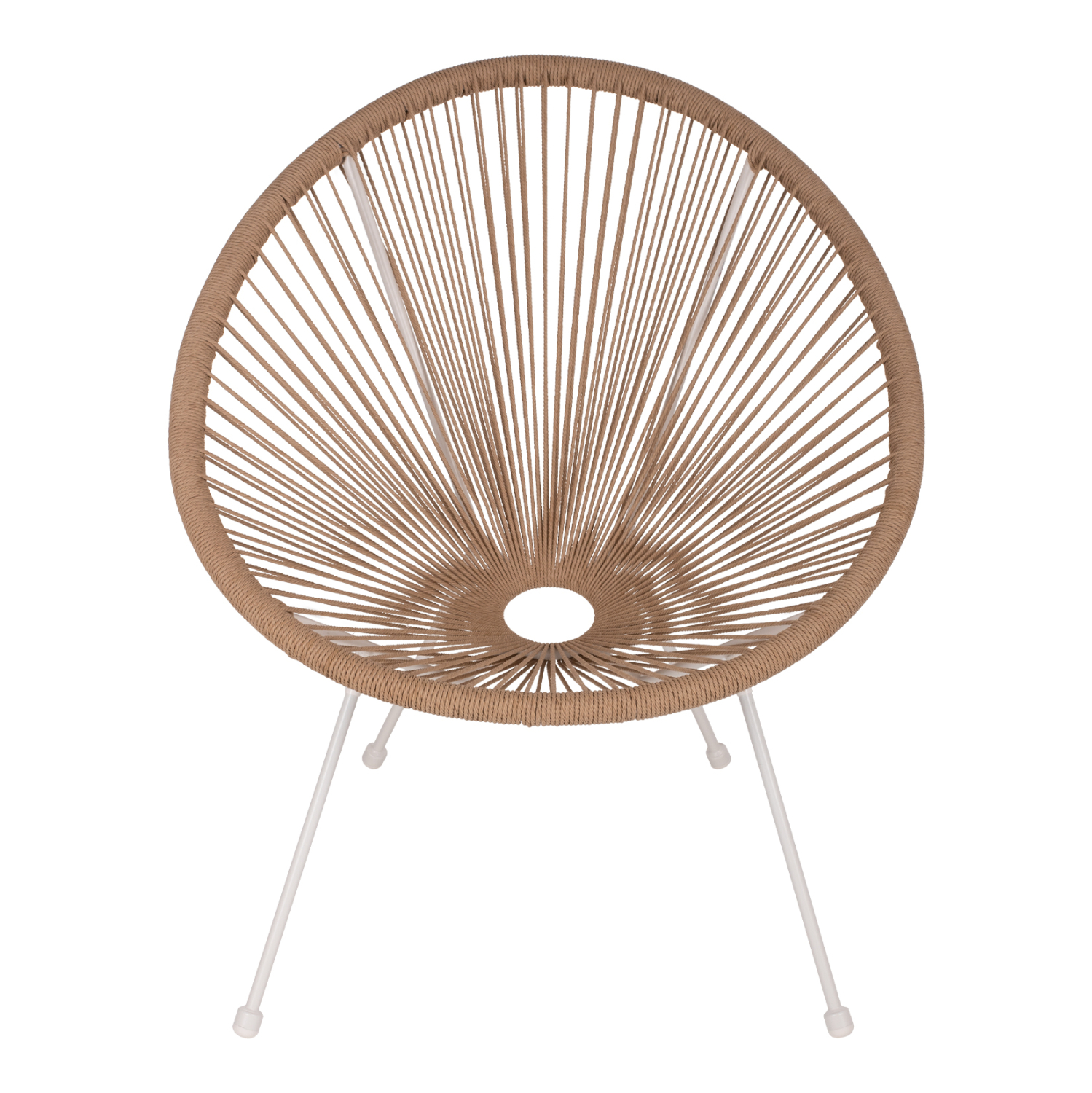 ΠΟΛΥΘΡΟΝΑ ACAPULCO Τ. ΦΩΛΙΑ ΜΕΤΑΛΛΟ ΛΕΥΚΟ ΜΕ TWISTED WICKER HM5871.02 70x73x79 εκ. - Image 3