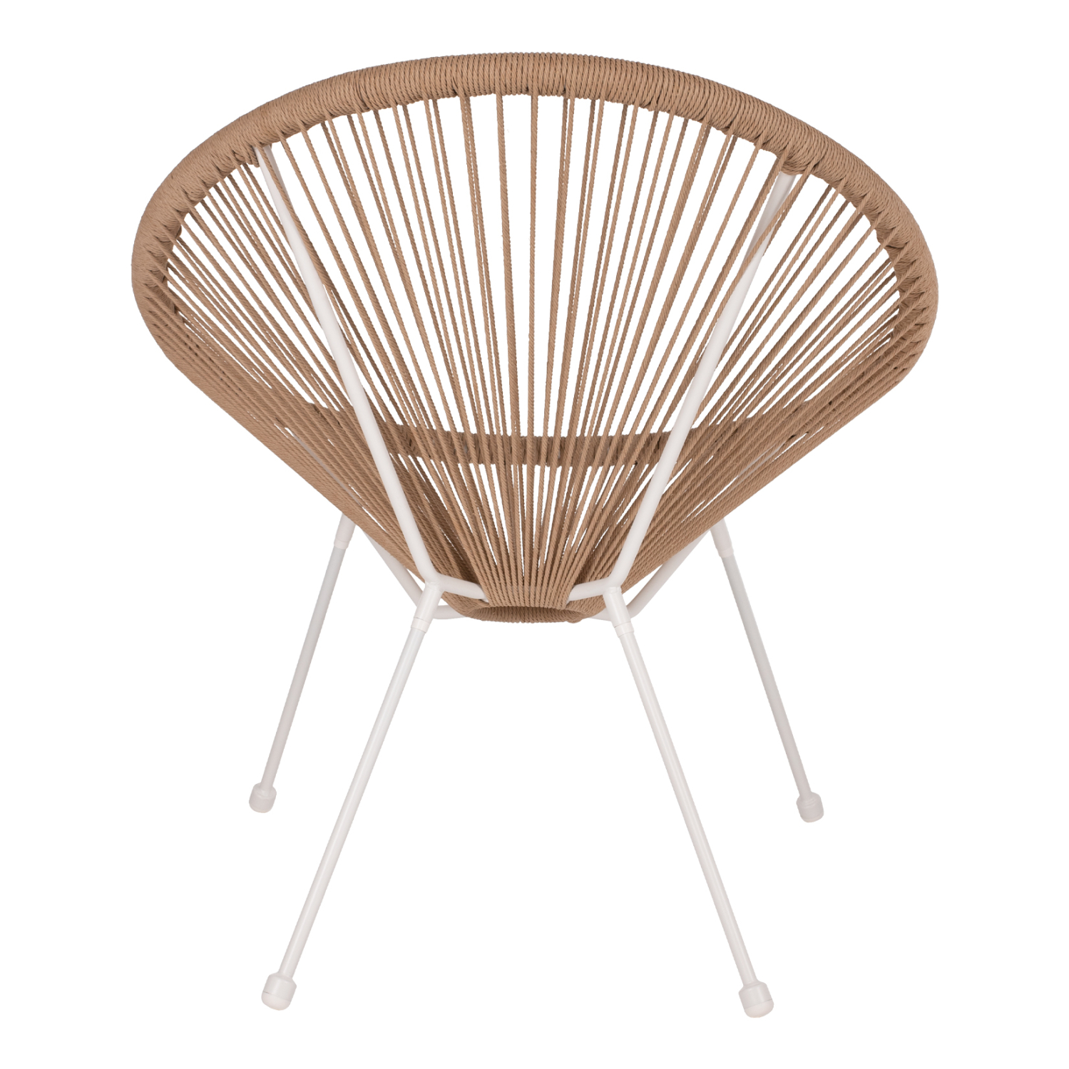 ΠΟΛΥΘΡΟΝΑ ACAPULCO Τ. ΦΩΛΙΑ ΜΕΤΑΛΛΟ ΛΕΥΚΟ ΜΕ TWISTED WICKER HM5871.02 70x73x79 εκ. - Image 5
