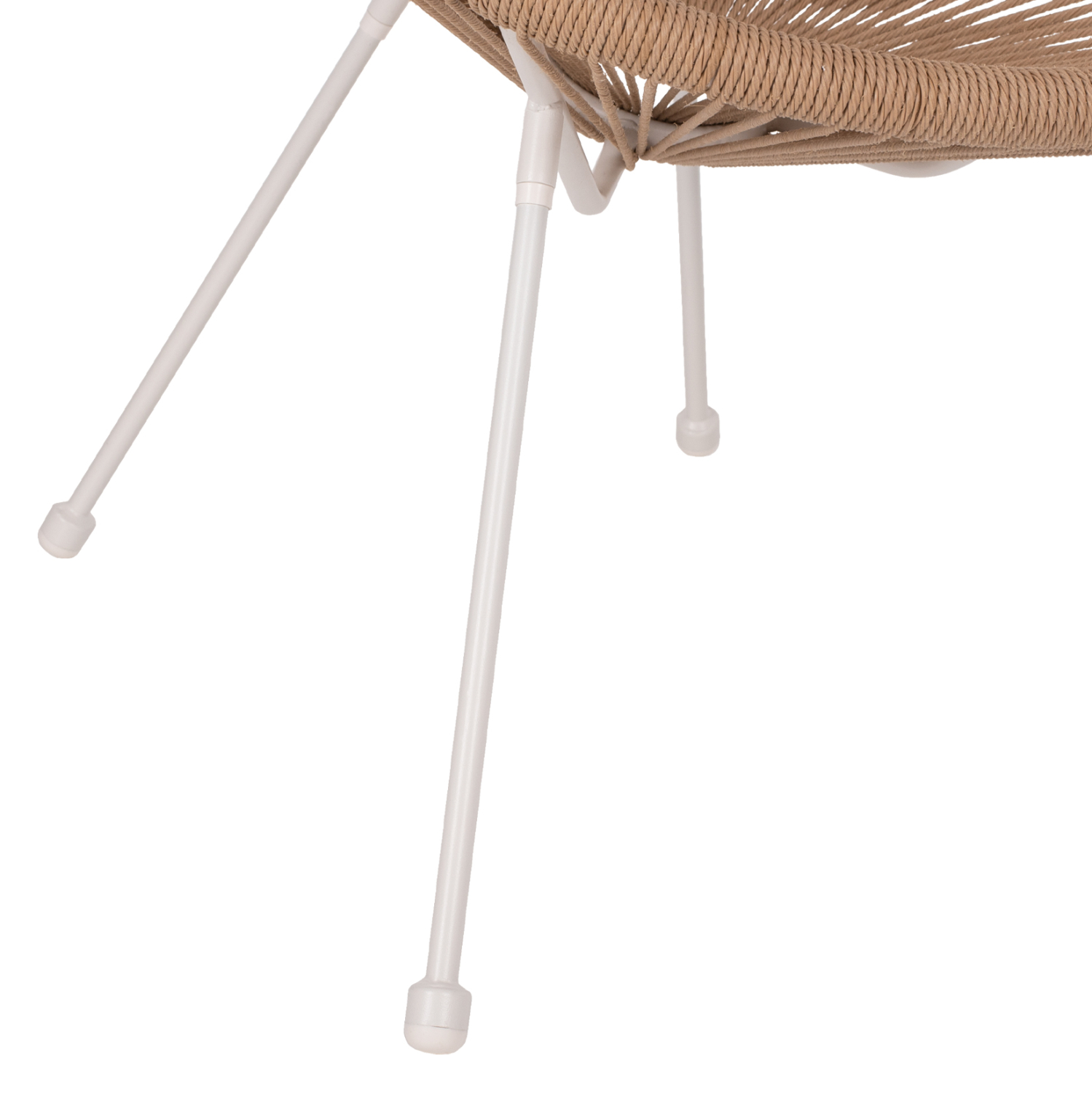 ΠΟΛΥΘΡΟΝΑ ACAPULCO Τ. ΦΩΛΙΑ ΜΕΤΑΛΛΟ ΛΕΥΚΟ ΜΕ TWISTED WICKER HM5871.02 70x73x79 εκ. - Image 6