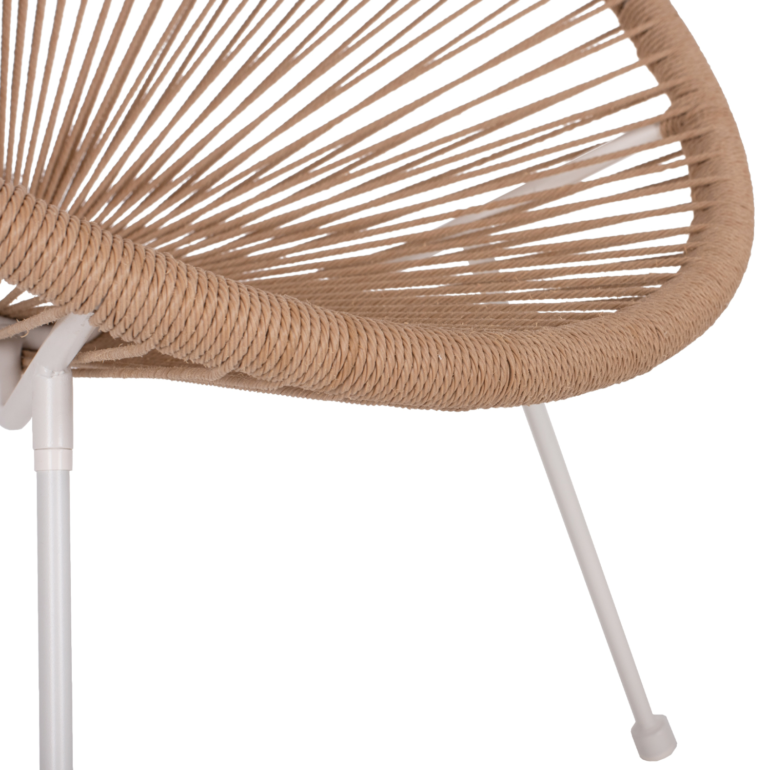ΠΟΛΥΘΡΟΝΑ ACAPULCO Τ. ΦΩΛΙΑ ΜΕΤΑΛΛΟ ΛΕΥΚΟ ΜΕ TWISTED WICKER HM5871.02 70x73x79 εκ. - Image 9