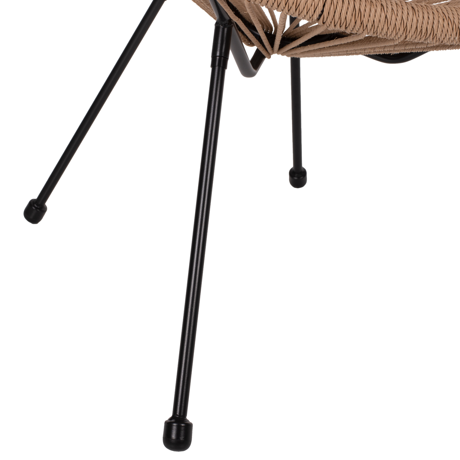 ΠΟΛΥΘΡΟΝΑ ACAPULCO Τ. ΦΩΛΙΑ ΜΕΤΑΛΛΟ ΜΑΥΡΟ ΜΕ TWISTED WICKER HM5871.01 70x73x79 εκ. - Image 6