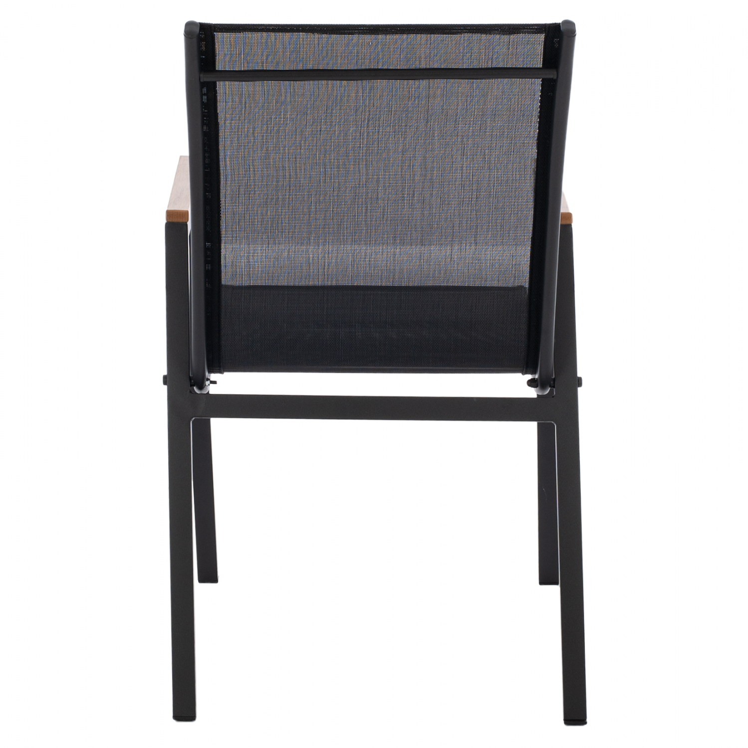 ΠΟΛΥΘΡΟΝΑ ΑΛΟΥΜΙΝΙΟΥ SHYLA HM5697.11 ΜΑΥΡΗ ΜΕ TEXTILENE ΜΑΥΡΟ & POLYWOOD 53x67x86 εκ. - Image 5