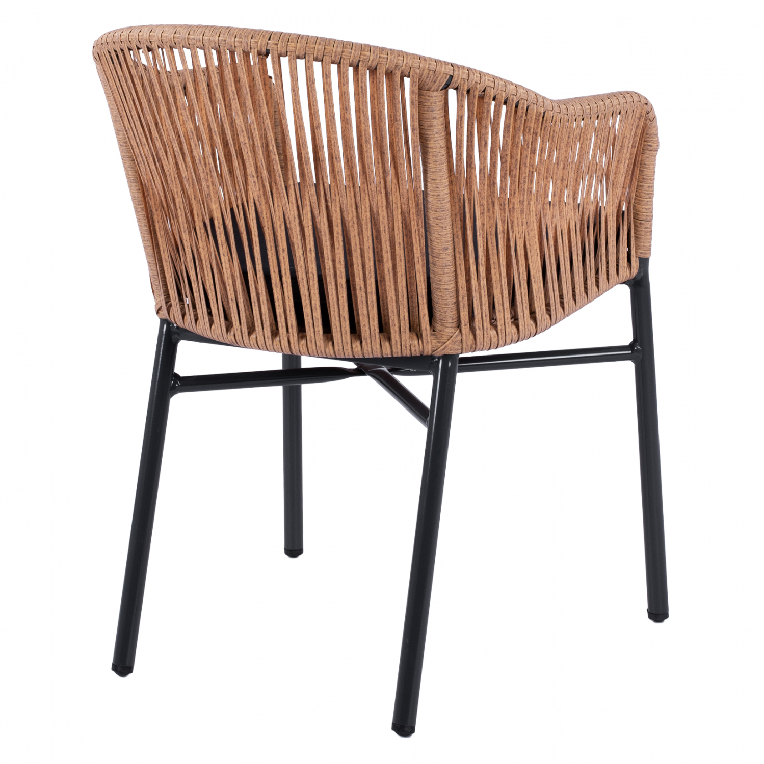 ΠΟΛΥΘΡΟΝΑ ΑΛΟΥΜΙΝΙΟΥ RAFAEL HM5698.01 ΑΝΘΡΑΚΙ ΜΕ ΜΠΕΖ WICKER 57x58x77Υ εκ. - Image 4