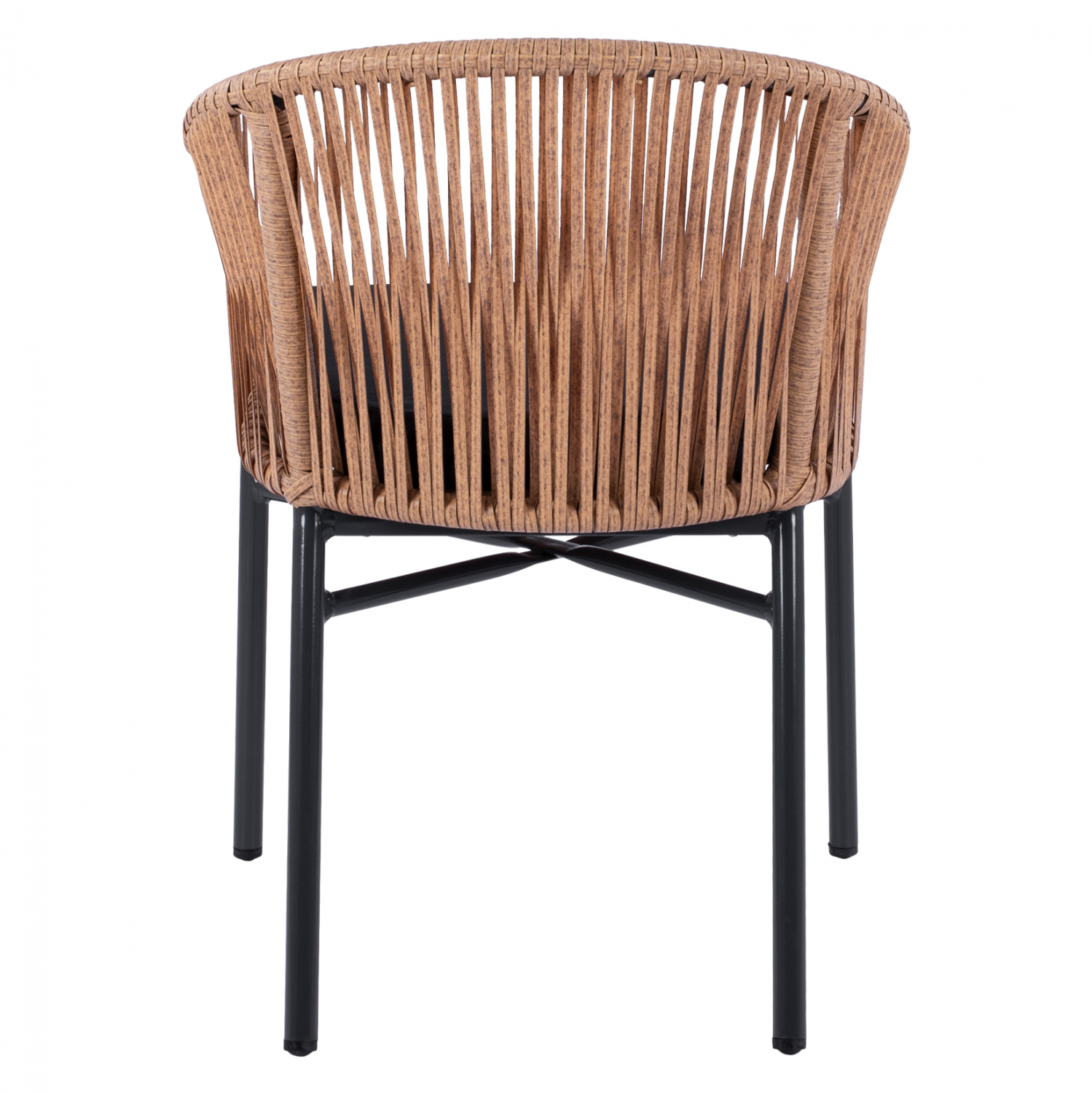 ΠΟΛΥΘΡΟΝΑ ΑΛΟΥΜΙΝΙΟΥ RAFAEL HM5698.01 ΑΝΘΡΑΚΙ ΜΕ ΜΠΕΖ WICKER 57x58x77Υ εκ. - Image 5