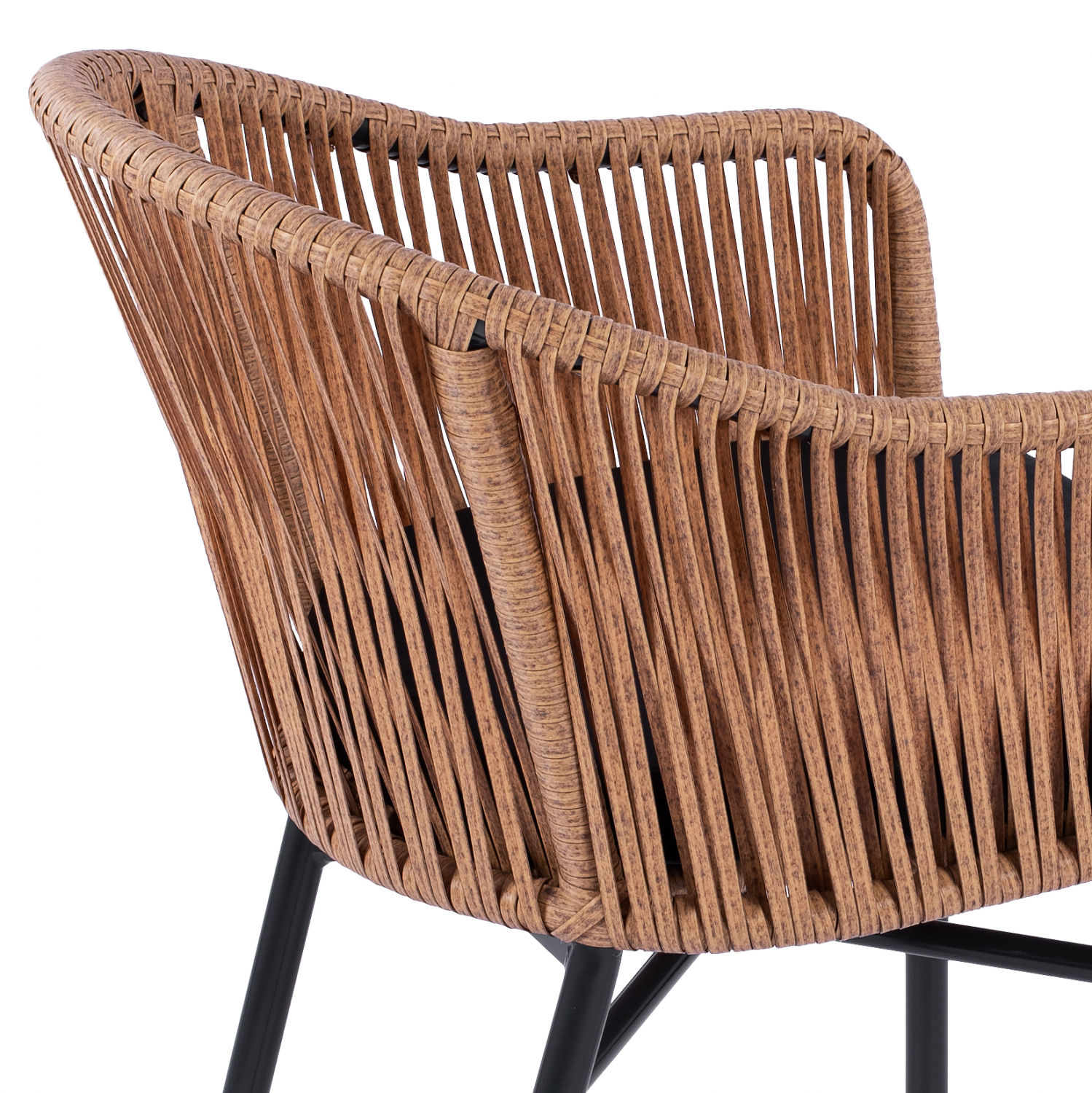 ΠΟΛΥΘΡΟΝΑ ΑΛΟΥΜΙΝΙΟΥ RAFAEL HM5698.01 ΑΝΘΡΑΚΙ ΜΕ ΜΠΕΖ WICKER 57x58x77Υ εκ. - Image 8