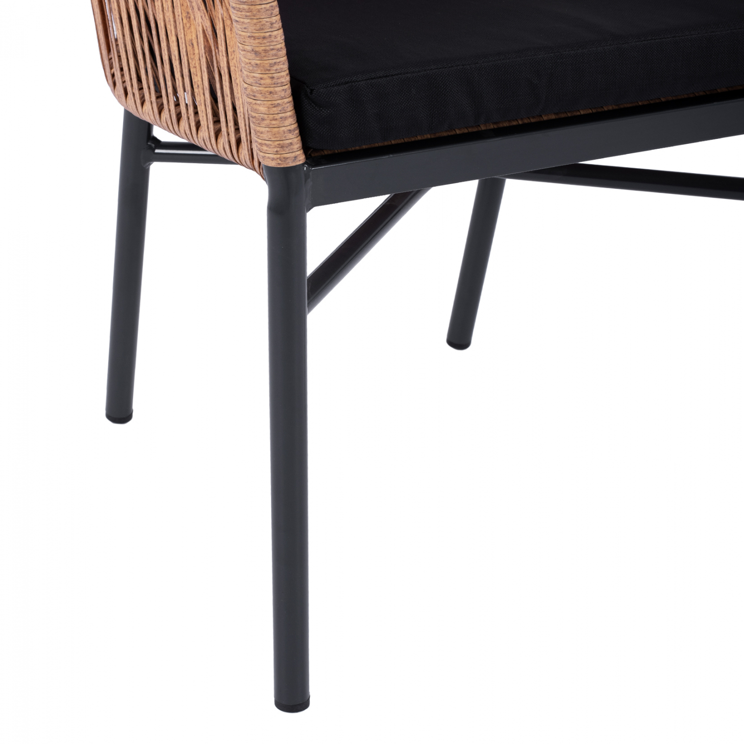 ΠΟΛΥΘΡΟΝΑ ΑΛΟΥΜΙΝΙΟΥ RAFAEL HM5698.01 ΑΝΘΡΑΚΙ ΜΕ ΜΠΕΖ WICKER 57x58x77Υ εκ. - Image 9