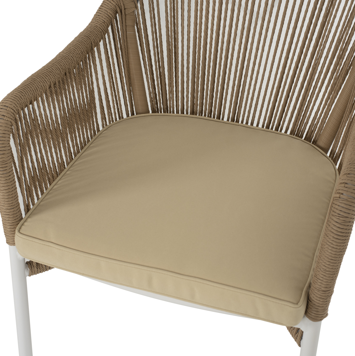 ΠΟΛΥΘΡΟΝΑ ΑΛΟΥΜΙΝΙΟΥ LOKKI HM5855.01 ΛΕΥΚΟ ΜΕ ΣΧΟΙΝΙ WICKER PE ΜΠΕΖ 56x66x82Υ εκ. - Image 7