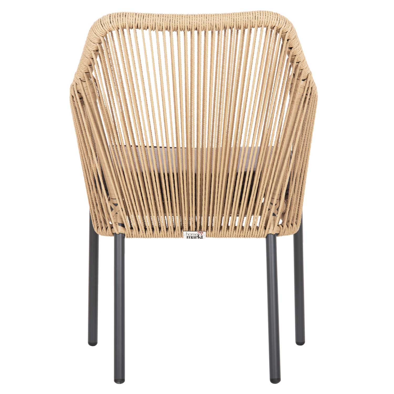 ΠΟΛΥΘΡΟΝΑ ΑΛΟΥΜΙΝΙΟΥ LOKKI HM5855.02 ΑΝΘΡΑΚΙ ΜΕ ΣΧΟΙΝΙ WICKER PE 56x66x82Υ εκ. - Image 5