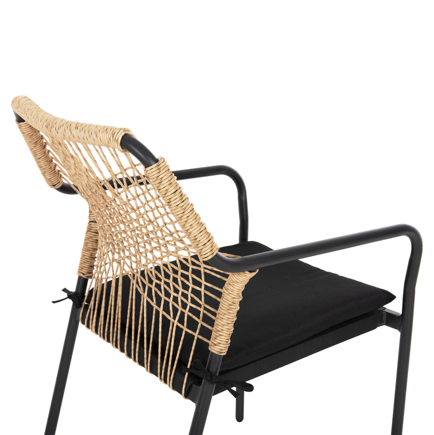 ΠΟΛΥΘΡΟΝΑ ΑΛΟΥΜΙΝΙΟΥ TROTTER HM5865.11 ΣΚΟΥΡΟΣ ΓΚΡΙ ΣΚΕΛΕΤΟΣ ΜΕ WICKER ΜΠΕΖ & ΜΑΥΡΟ ΜΑΞΙΛΑΡΙ - Image 7