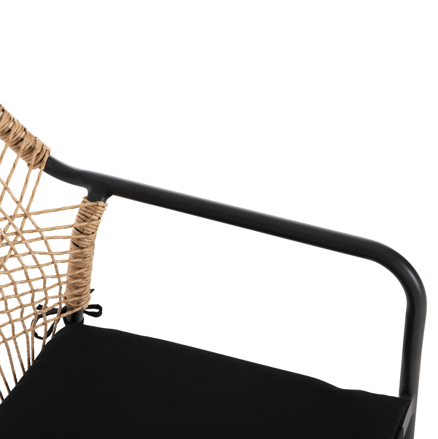 ΠΟΛΥΘΡΟΝΑ ΑΛΟΥΜΙΝΙΟΥ TROTTER HM5865.11 ΣΚΟΥΡΟΣ ΓΚΡΙ ΣΚΕΛΕΤΟΣ ΜΕ WICKER ΜΠΕΖ & ΜΑΥΡΟ ΜΑΞΙΛΑΡΙ - Image 8