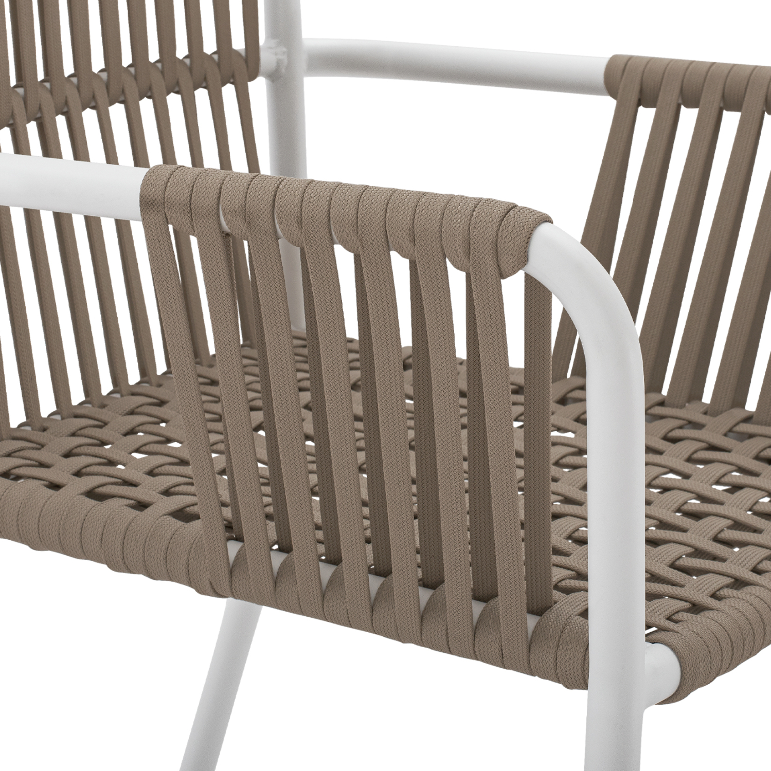 ΠΟΛΥΘΡΟΝΑ ΑΛΟΥΜΙΝΙΟΥ ΛΕΥΚΗ ΜΕ ΠΛΑΤΥ ΣΧΟΙΝΙ ΚΑΠΟΥΤΣΙΝΟ HM5784.01 56x58x85 εκ. - Image 6