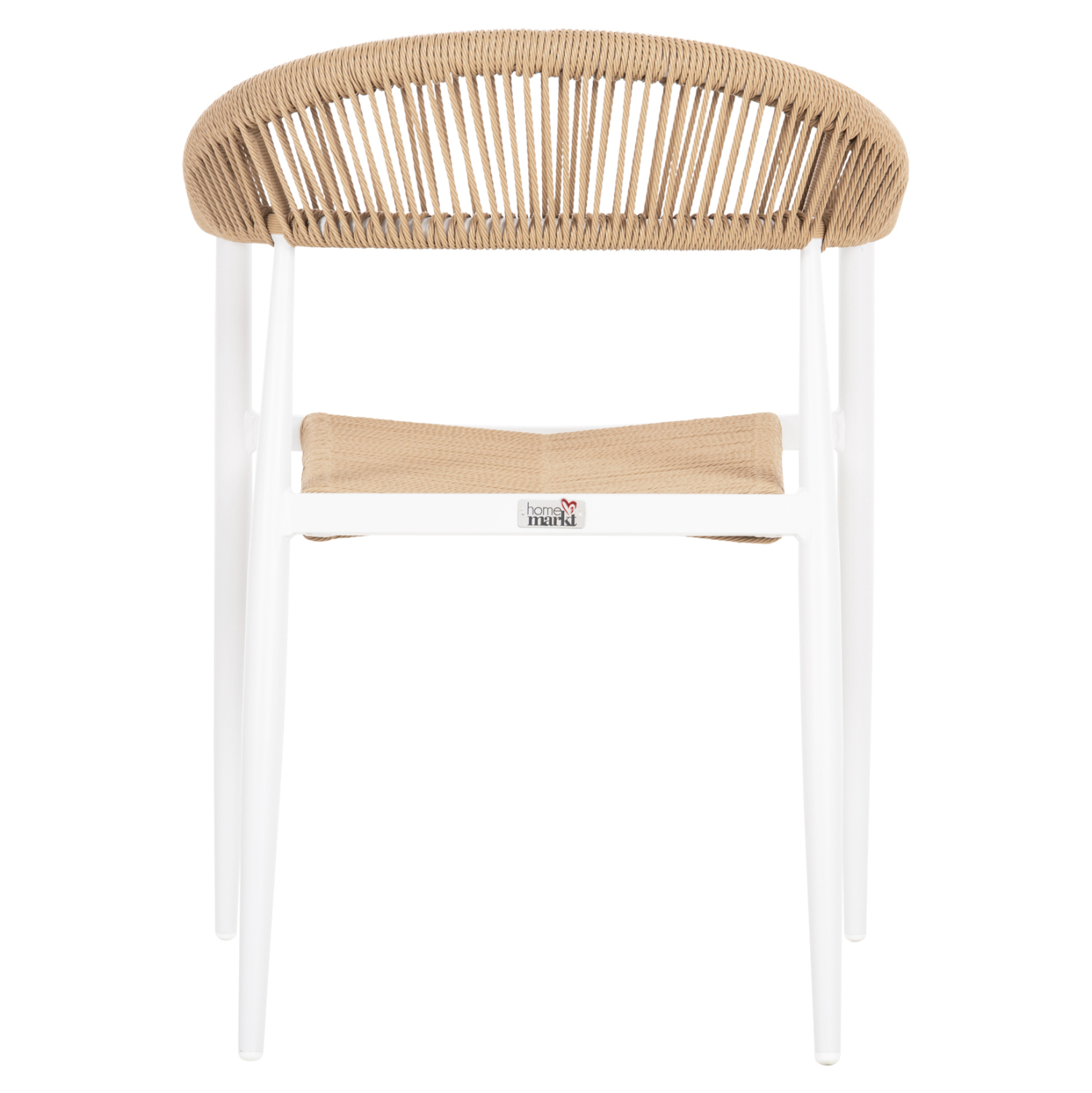 ΠΟΛΥΘΡΟΝΑ ΑΛΟΥΜΙΝΙΟΥ GRET HM5854.01 ΛΕΥΚΗ PE RATTAN ΜΠΕΖ 56x55,5x78Υεκ. - Image 5