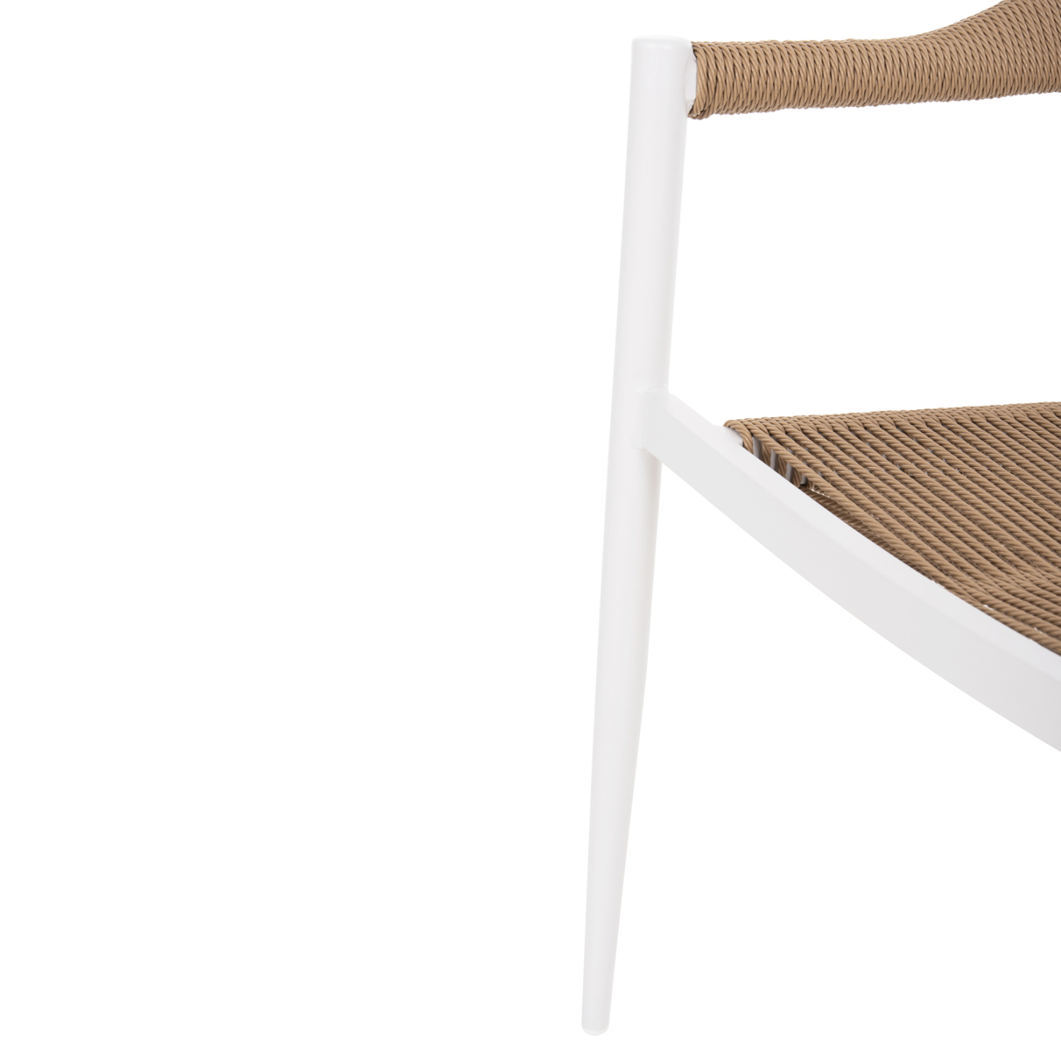 ΠΟΛΥΘΡΟΝΑ ΑΛΟΥΜΙΝΙΟΥ GRET HM5854.01 ΛΕΥΚΗ PE RATTAN ΜΠΕΖ 56x55,5x78Υεκ. - Image 8