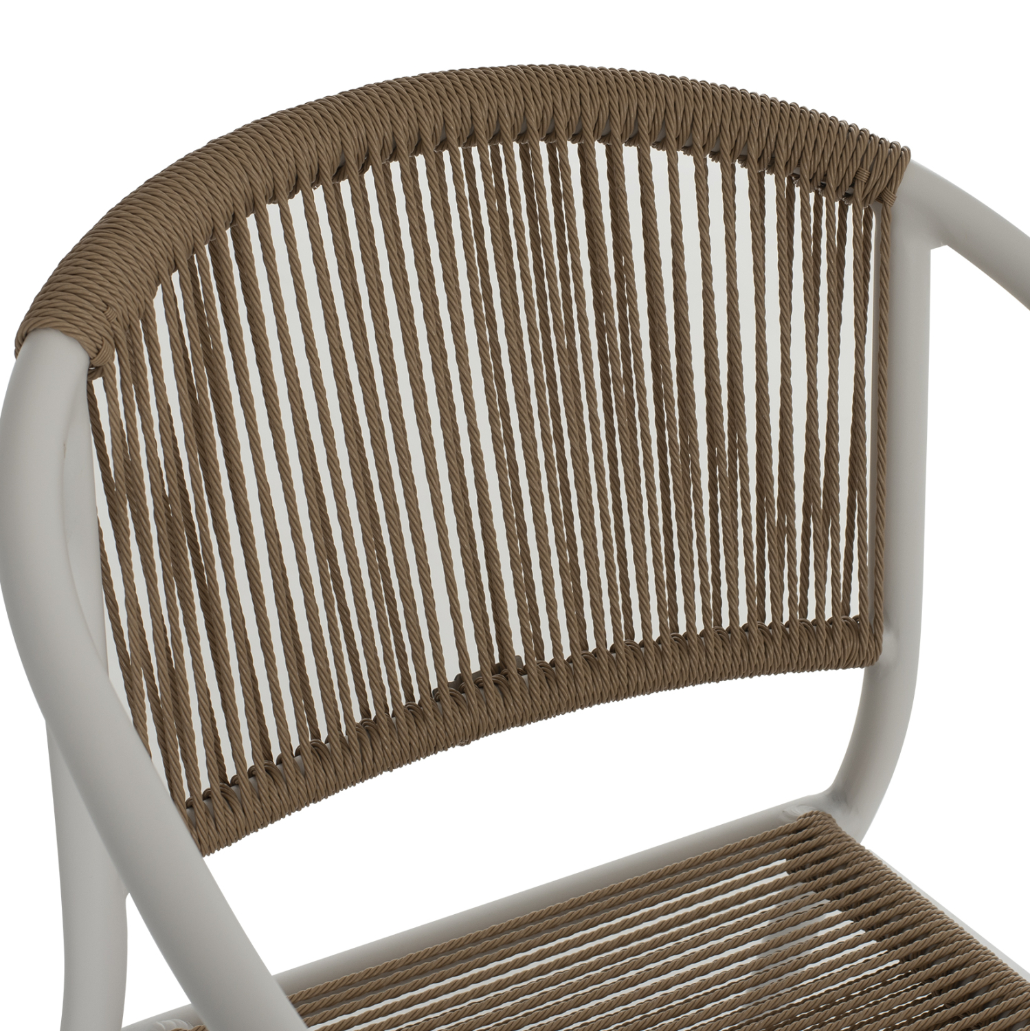 ΠΟΛΥΘΡΟΝΑ ΑΛΟΥΜΙΝΙΟΥ ΛΕΥΚΟ ΜΕ PE RATTAN WICKER HM5856.01 57x63x80Yεκ. - Image 6